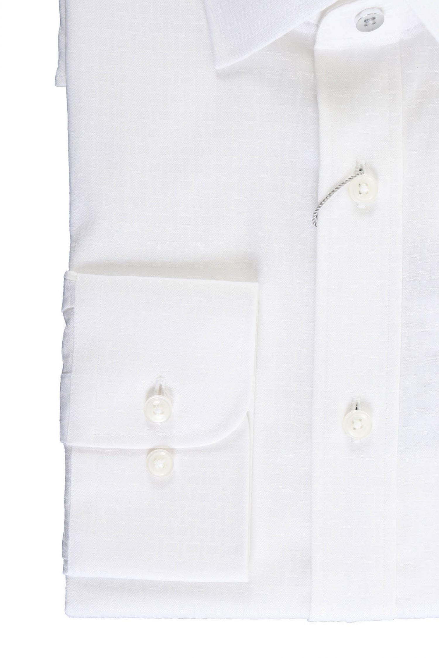 MICHAEL KORS ΠΟΥΚΑΜΙΣΟ RECTANGLE SLIM FIT EASY CARE STRETCH ΛΕΥΚΟ