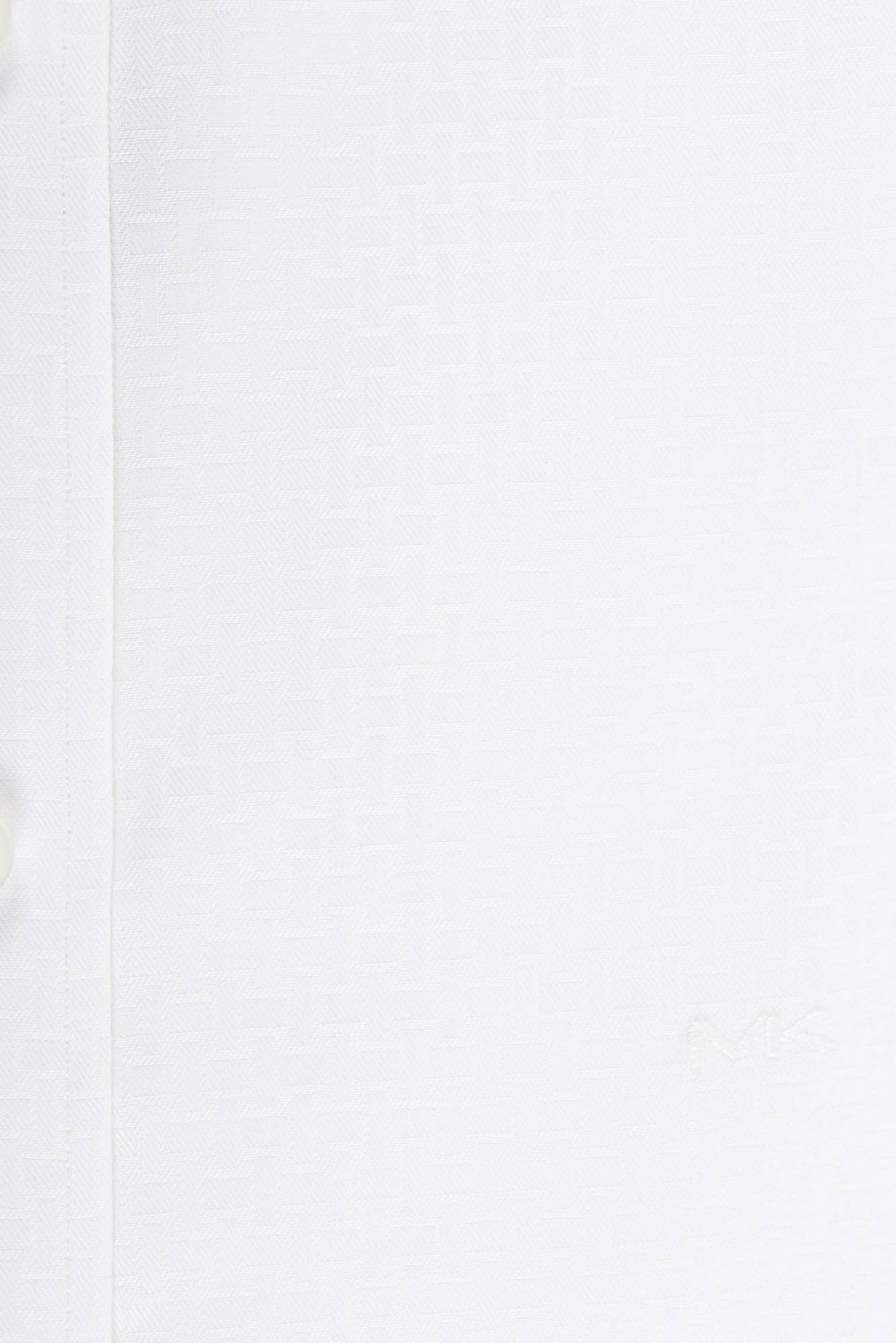 MICHAEL KORS ΠΟΥΚΑΜΙΣΟ RECTANGLE SLIM FIT EASY CARE STRETCH ΛΕΥΚΟ