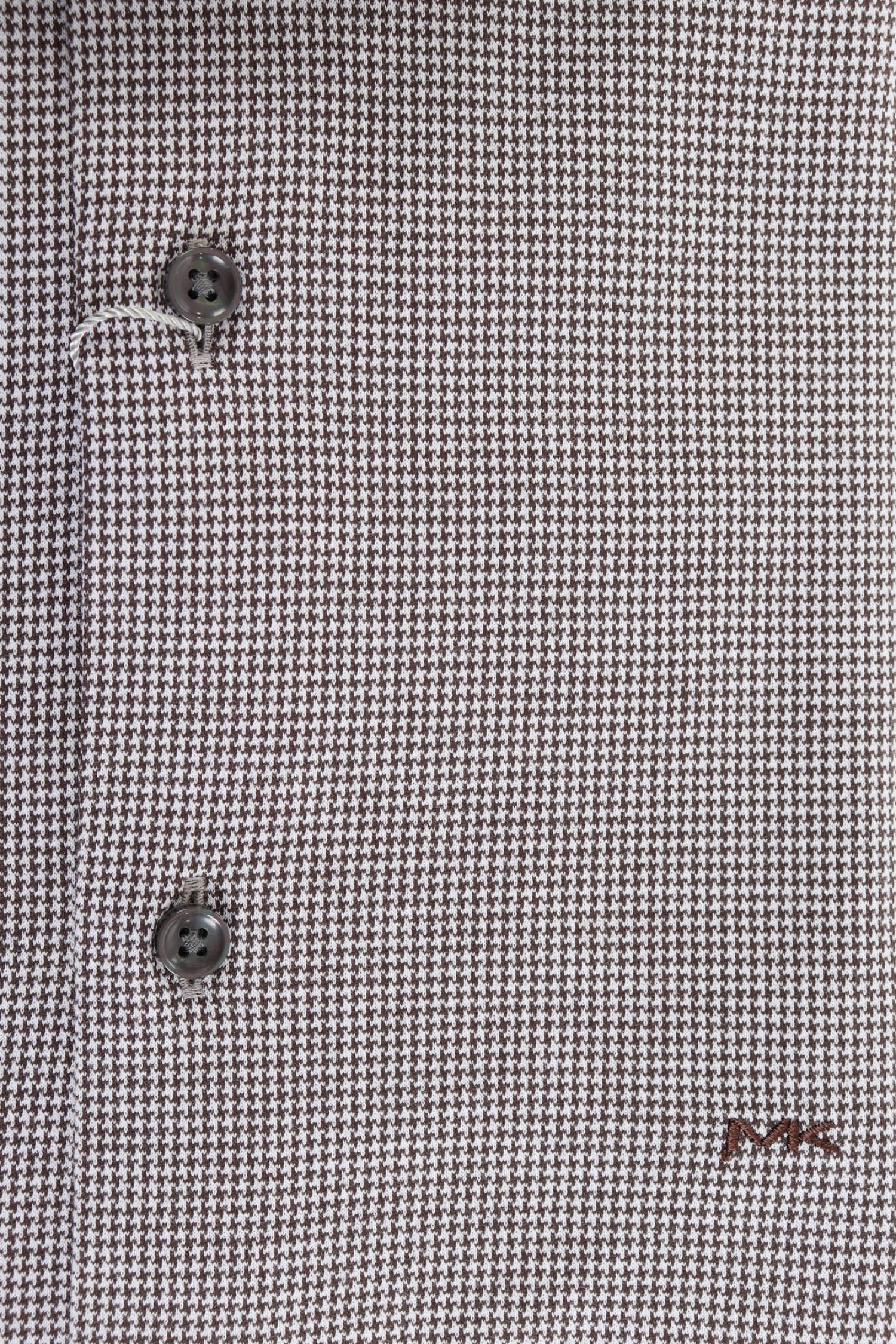 MICHAEL KORS ΠΟΥΚΑΜΙΣΟ ΜΙΚΡΟΣΧΕΔΙΟ SLIM FIT ΚΑΦΕ