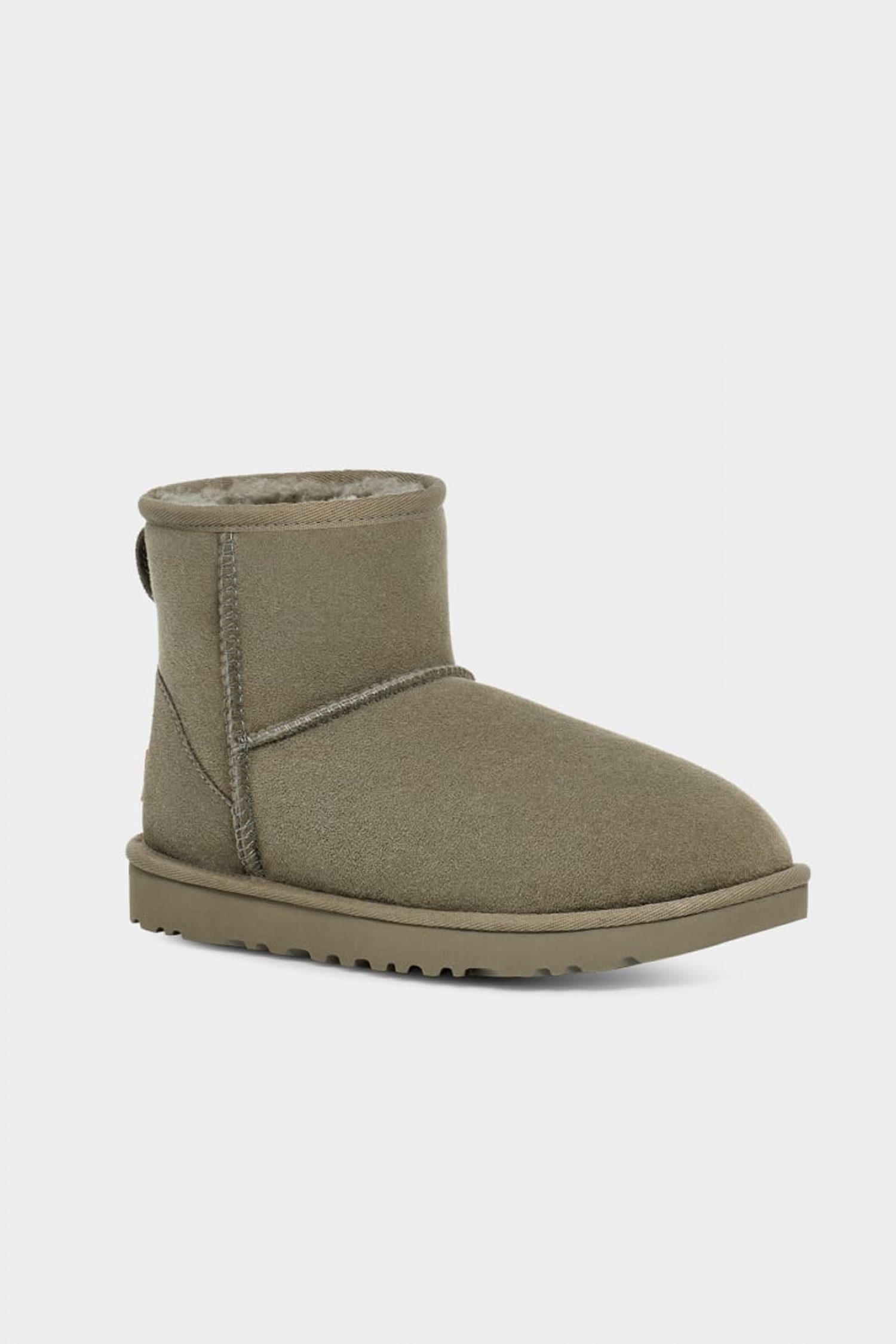 UGG ΠΑΠΟΥΤΣΙΑ ΜΠΟΤΑΚΙA CLASSIC MINI II LOGO ΠΡΑΣΙΝΟ ΣΚΟΥΡΟ φωτογραφία