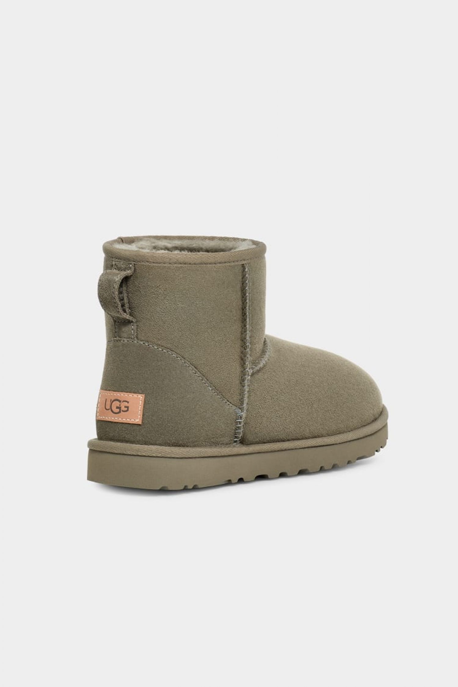 UGG ΠΑΠΟΥΤΣΙΑ ΜΠΟΤΑΚΙA CLASSIC MINI II LOGO ΠΡΑΣΙΝΟ ΣΚΟΥΡΟ φωτογραφία