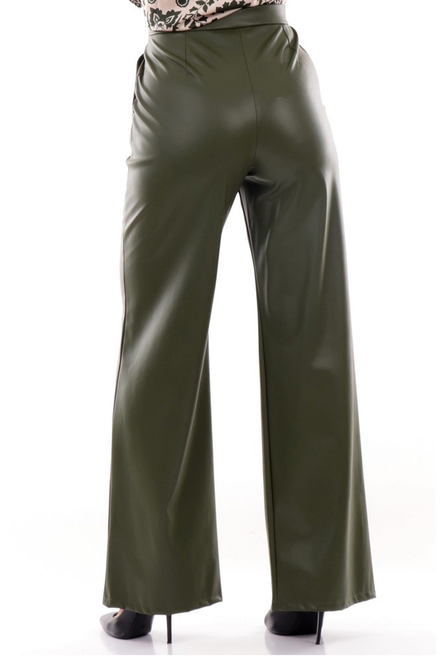 MARELLA EMME ΠΑΝΤΕΛΟΝΑ SAX FAUX LEATHER ΛΑΔΙ φωτογραφία