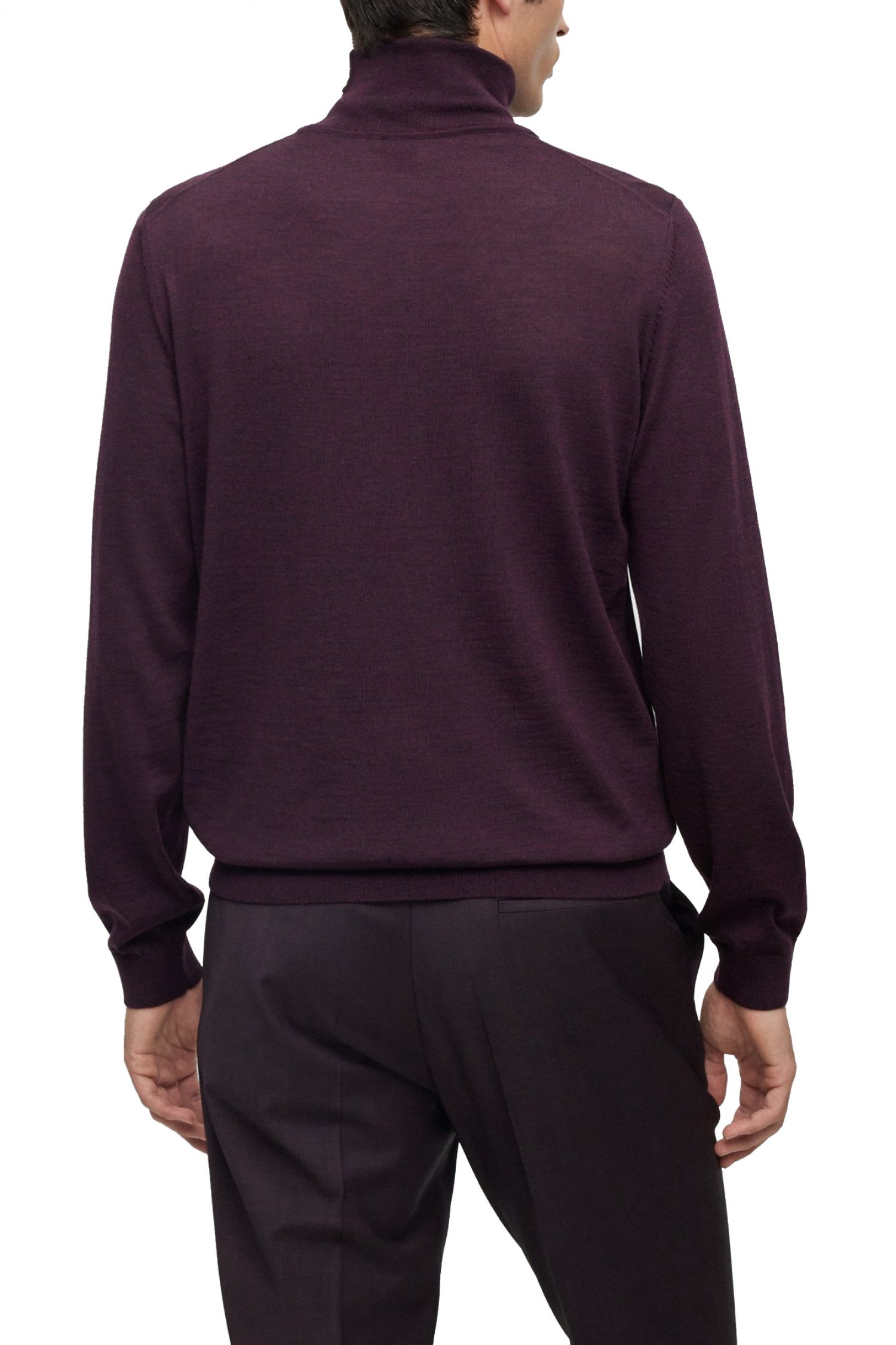 BOSS ΠΛΕΚΤΟ TURTLENECK MUSSO-P ΜΠΟΡΝΤΩ φωτογραφία