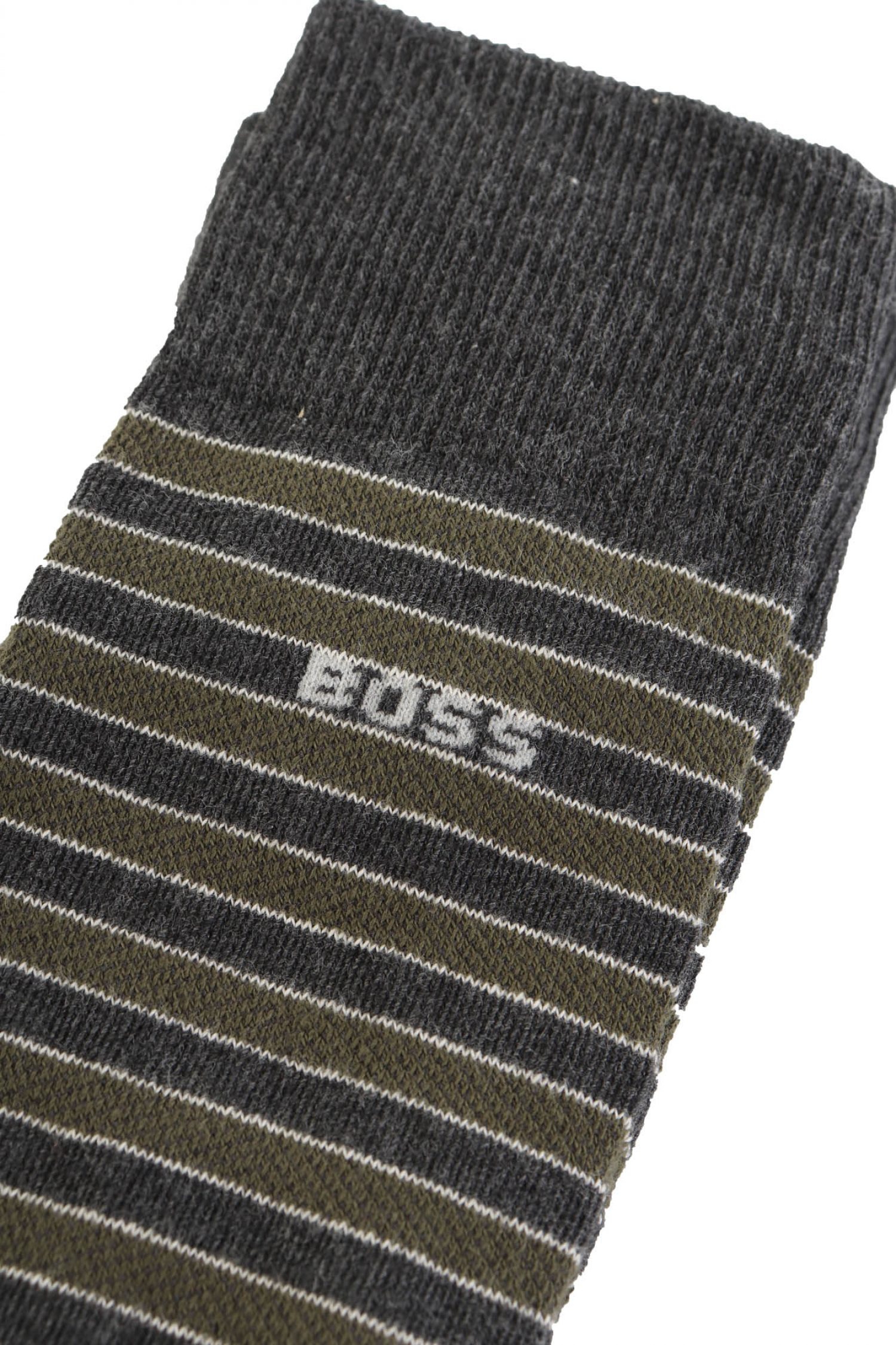 BOSS ΚΑΛΤΣΕΣ ΡΙΓΕ 2P RS STRIPE ΧΑΚΙ-ΓΚΡΙ φωτογραφία