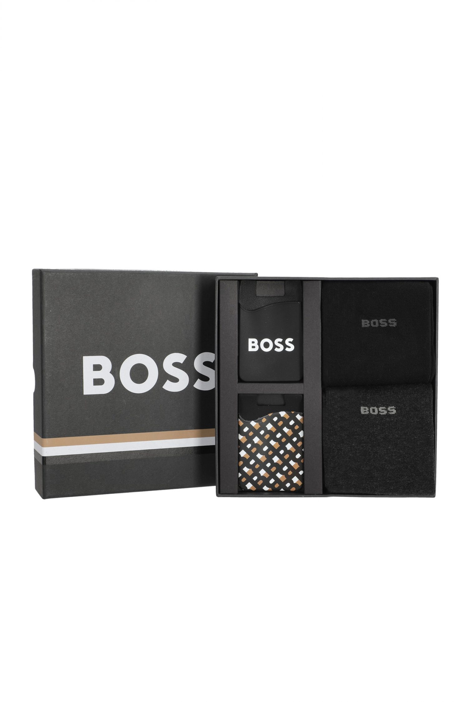 BOSS ΚΑΛΤΣΕΣ 2P RS GIFTSET CARD CC ΜΑΥΡΟ-ΓΚΡΙ φωτογραφία