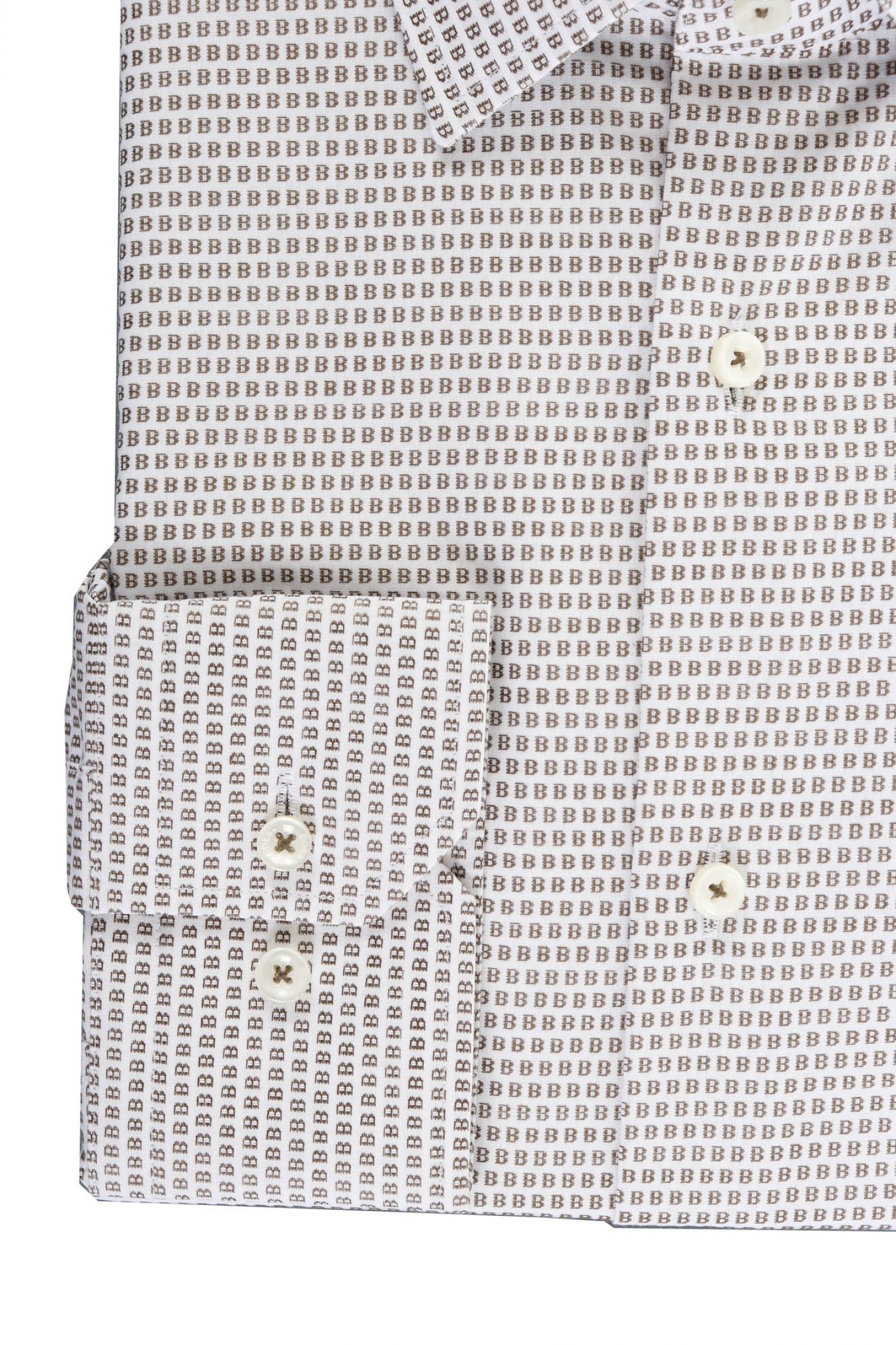 BOSS ΠΟΥΚΑΜΙΣΟ ALL OVER LOGO REGULAR FIT H-JOE-KRNT-C1-214 ΧΑΚΙ-ΛΕΥΚΟ φωτογραφία