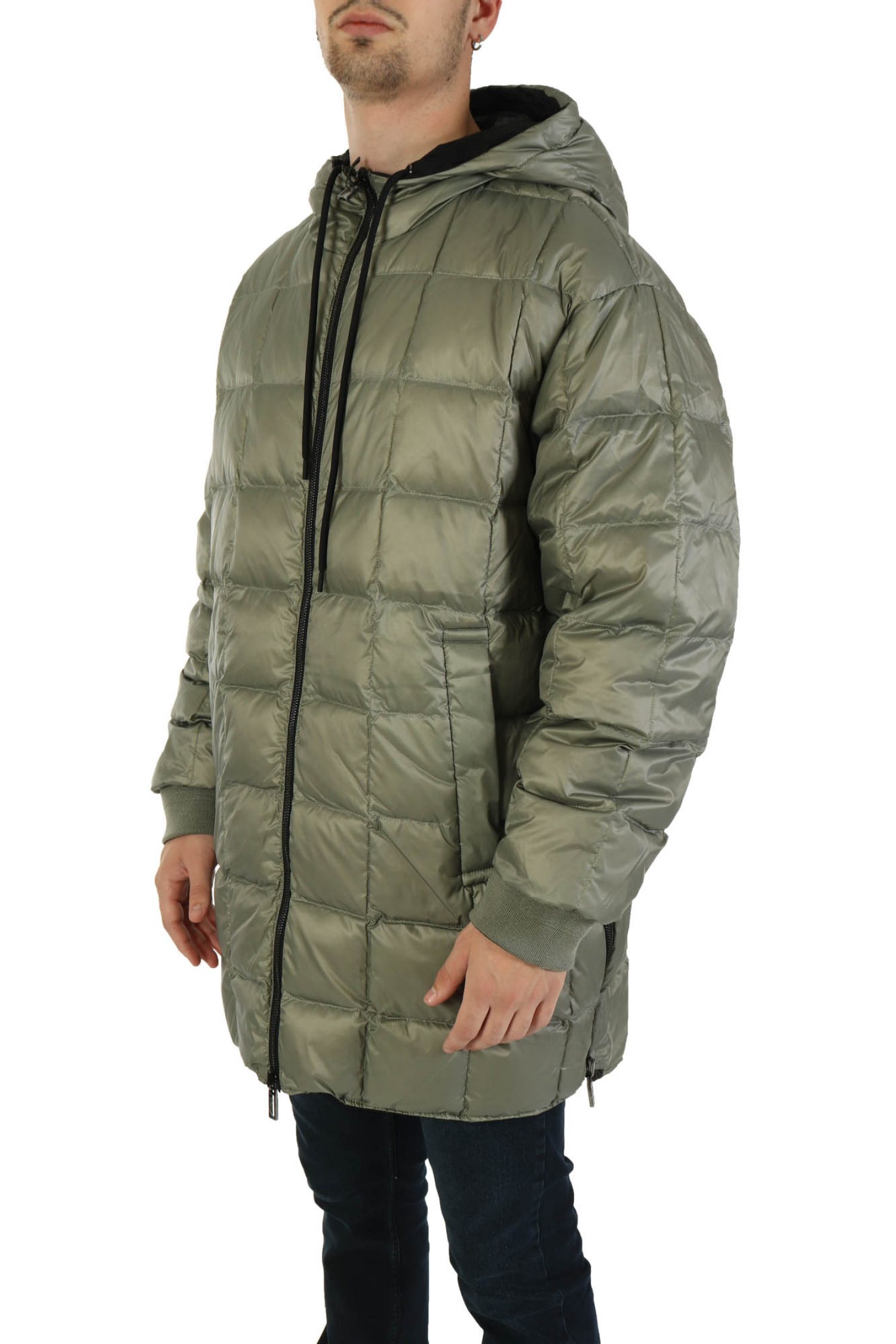 EMPORIO ARMANI ΜΠΟΥΦΑΝ REVERSIBLE ΚΟΥΚΟΥΛΑ LOGO ΜΑΥΡΟ-ΧΑΚΙ