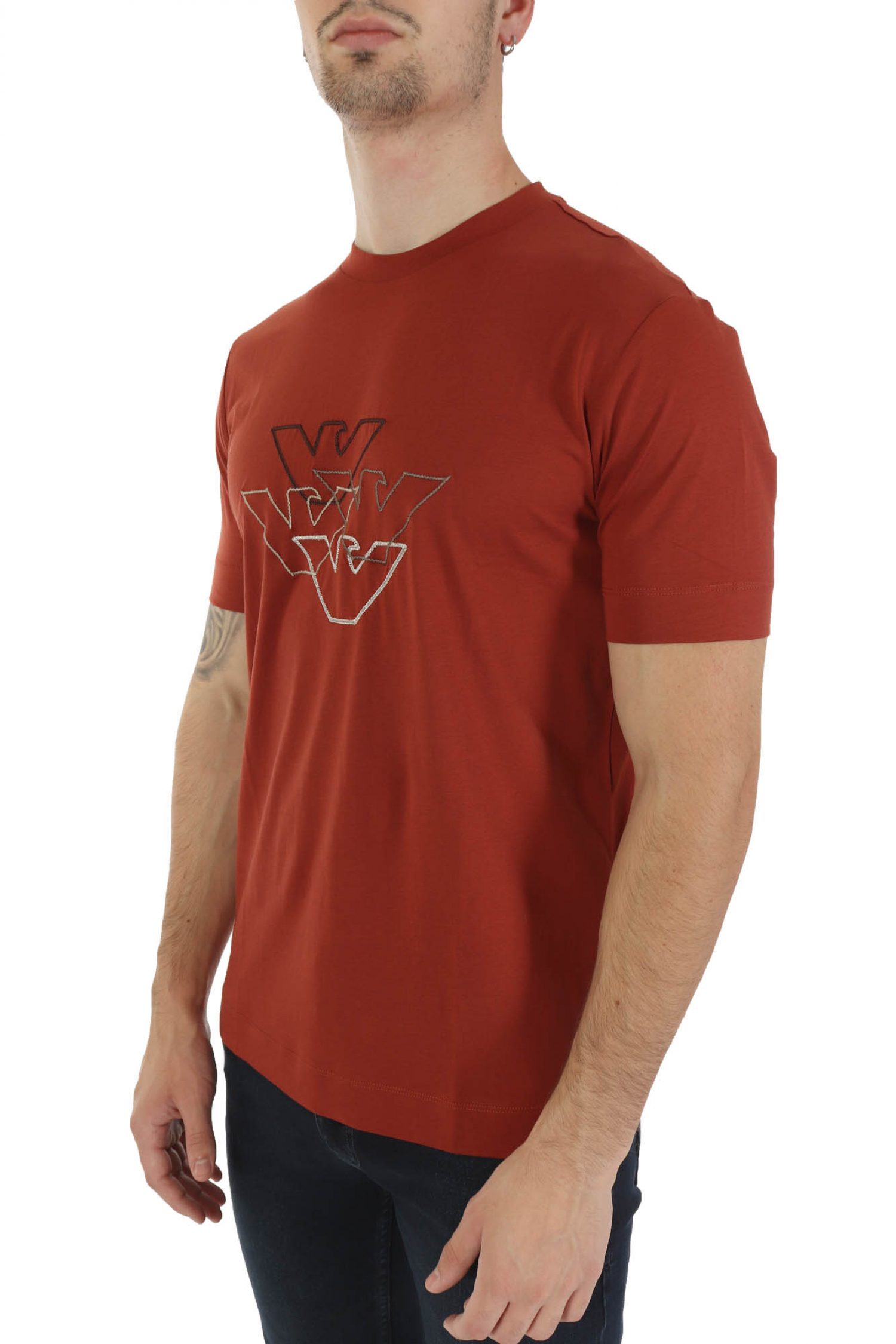 EMPORIO ARMANI T-SHIRT LOGO ΚΕΡΑΜΙΔΙ φωτογραφία