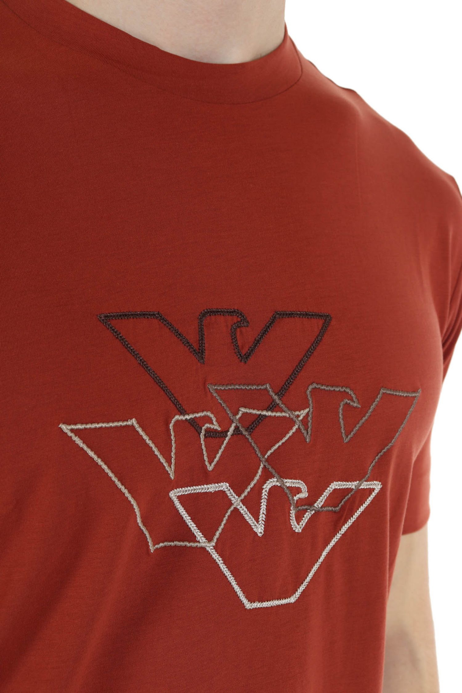 EMPORIO ARMANI T-SHIRT LOGO ΚΕΡΑΜΙΔΙ φωτογραφία