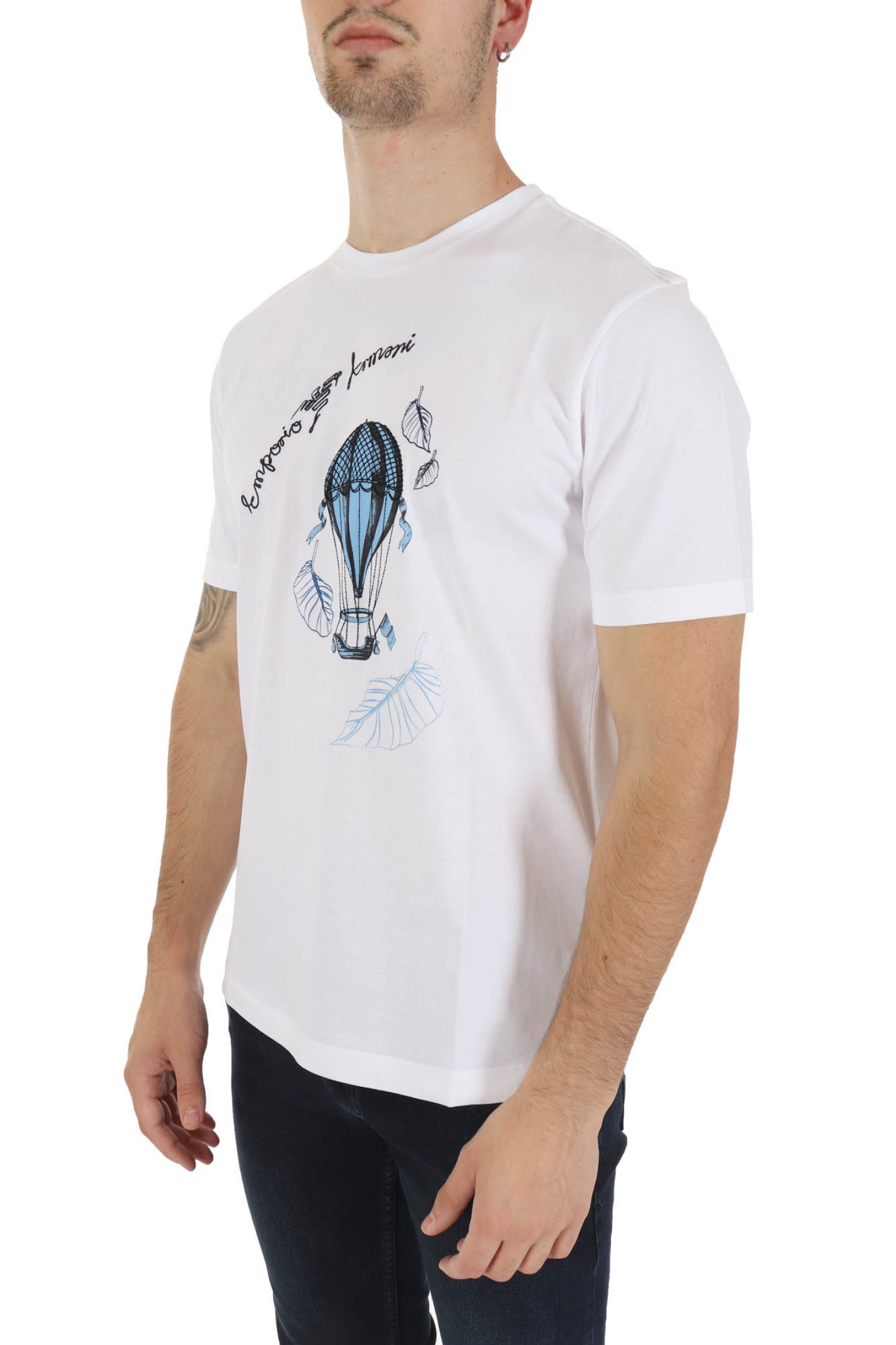 EMPORIO ARMANI T-SHIRT LOGO ΛΕΥΚΟ φωτογραφία