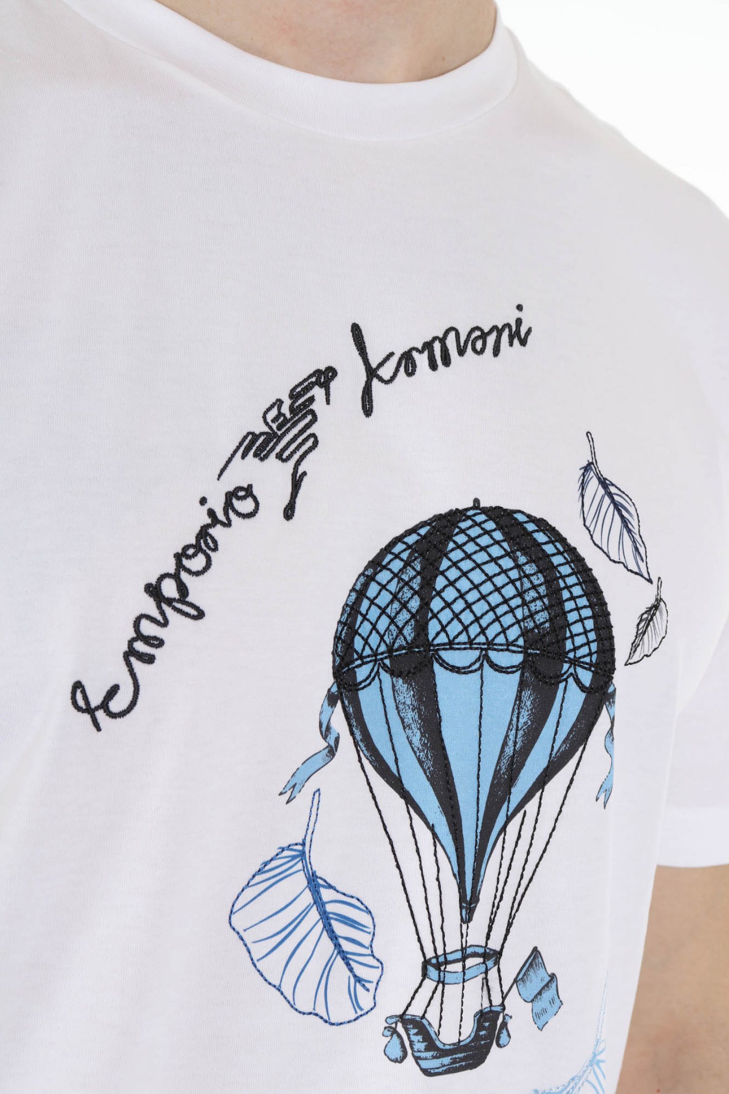 EMPORIO ARMANI T-SHIRT LOGO ΛΕΥΚΟ φωτογραφία
