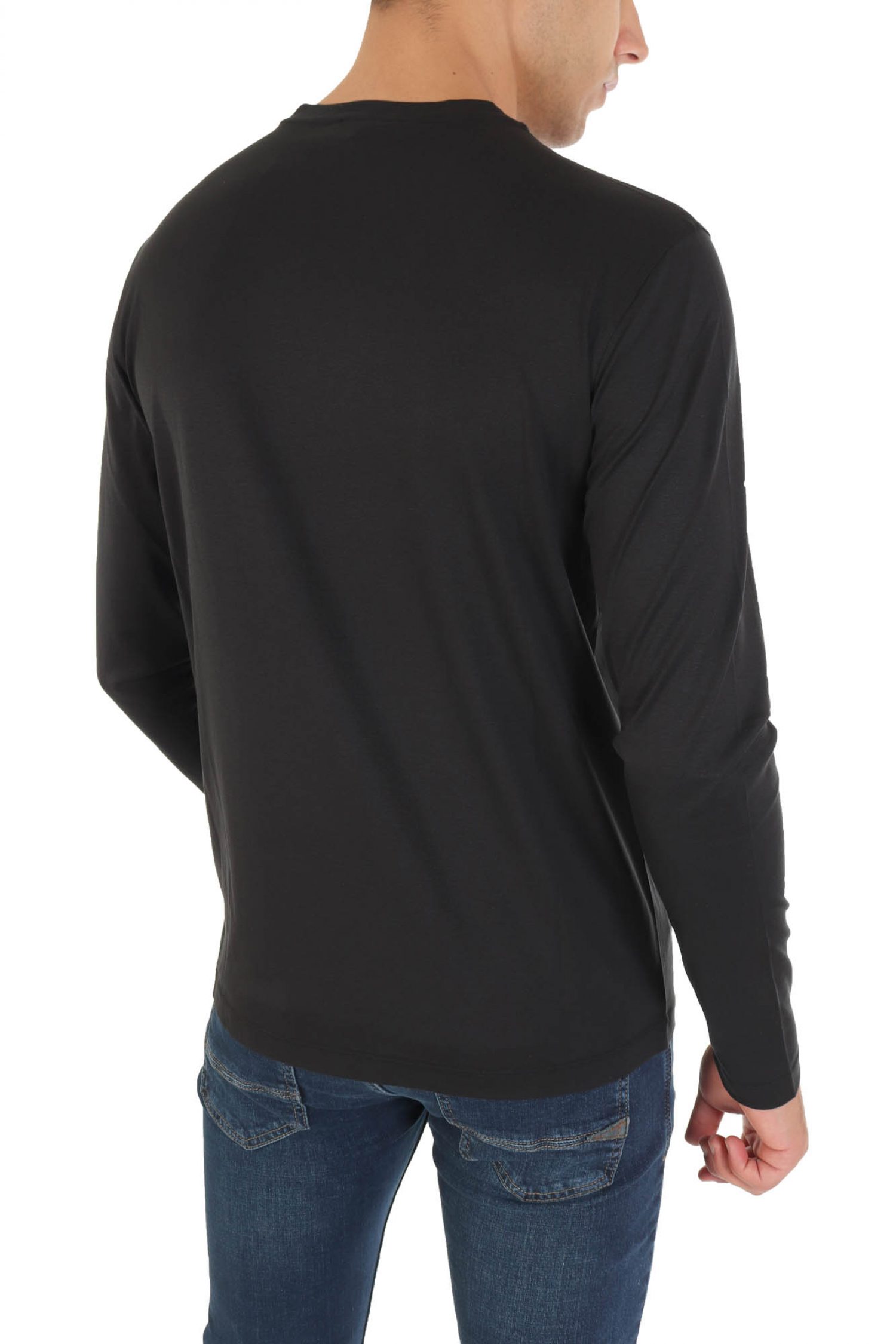 EMPORIO ARMANI T-SHIRT SILK LOGO ΜΑΥΡΟ φωτογραφία