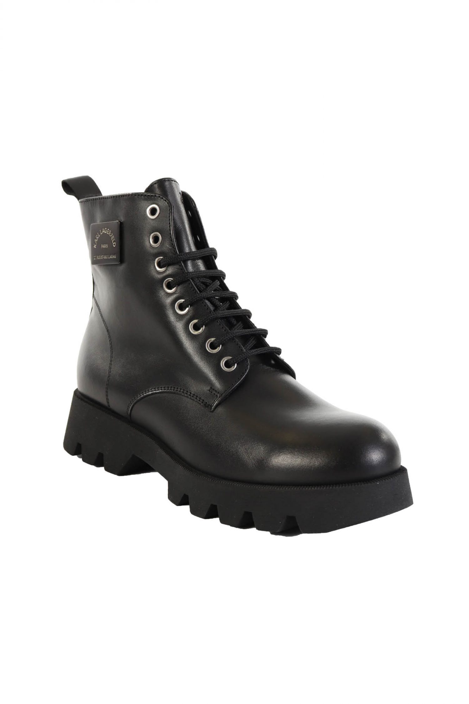 KARL LAGERFELD ΠΑΠΟΥΤΣΙΑ ΜΠΟΤΑΚΙ MID LACE BOOT ΜΑΥΡΟ φωτογραφία