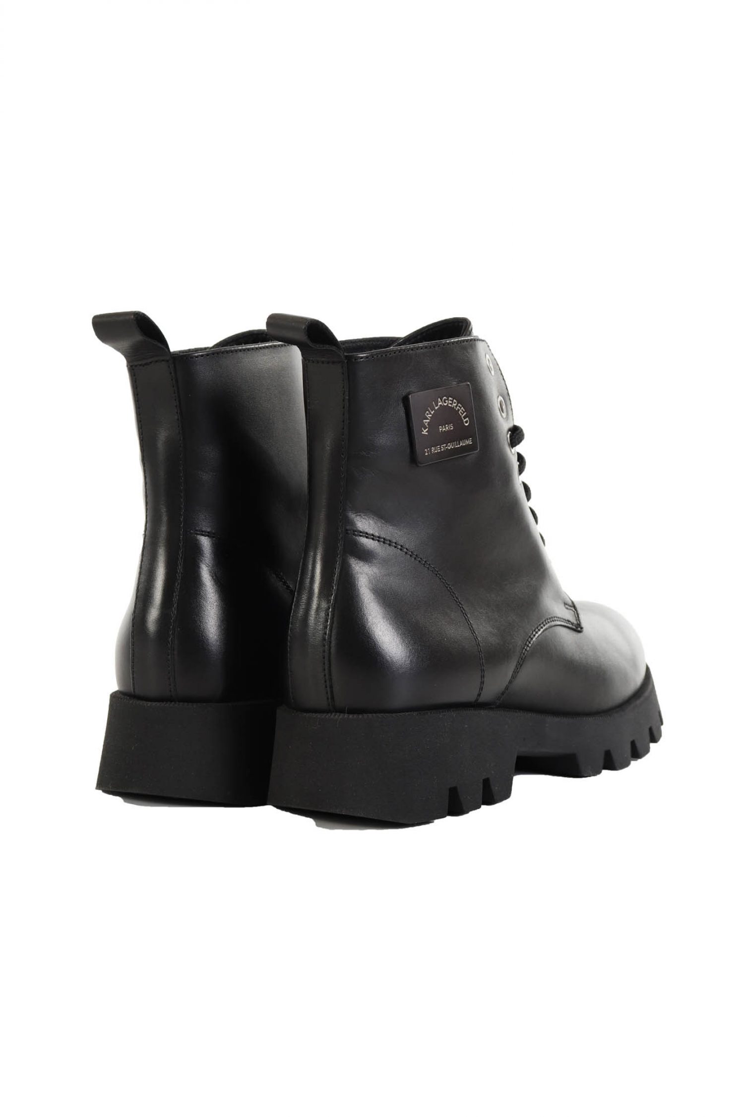 KARL LAGERFELD ΠΑΠΟΥΤΣΙΑ ΜΠΟΤΑΚΙ MID LACE BOOT ΜΑΥΡΟ φωτογραφία