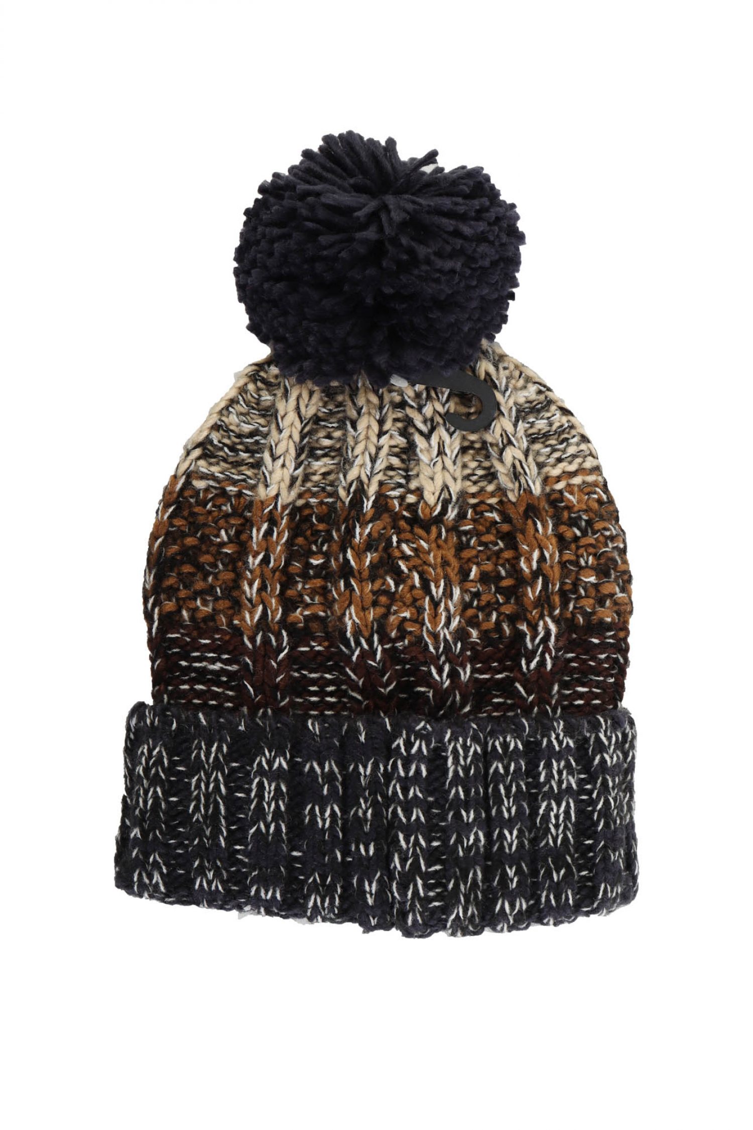 BARBOUR ΣΚΟΥΦΟΣ ΠΛΕΚΤΟ HARLOW ΜΑΥΡΟ-ΚΑΦΕ-ΓΚΡΙ φωτογραφία