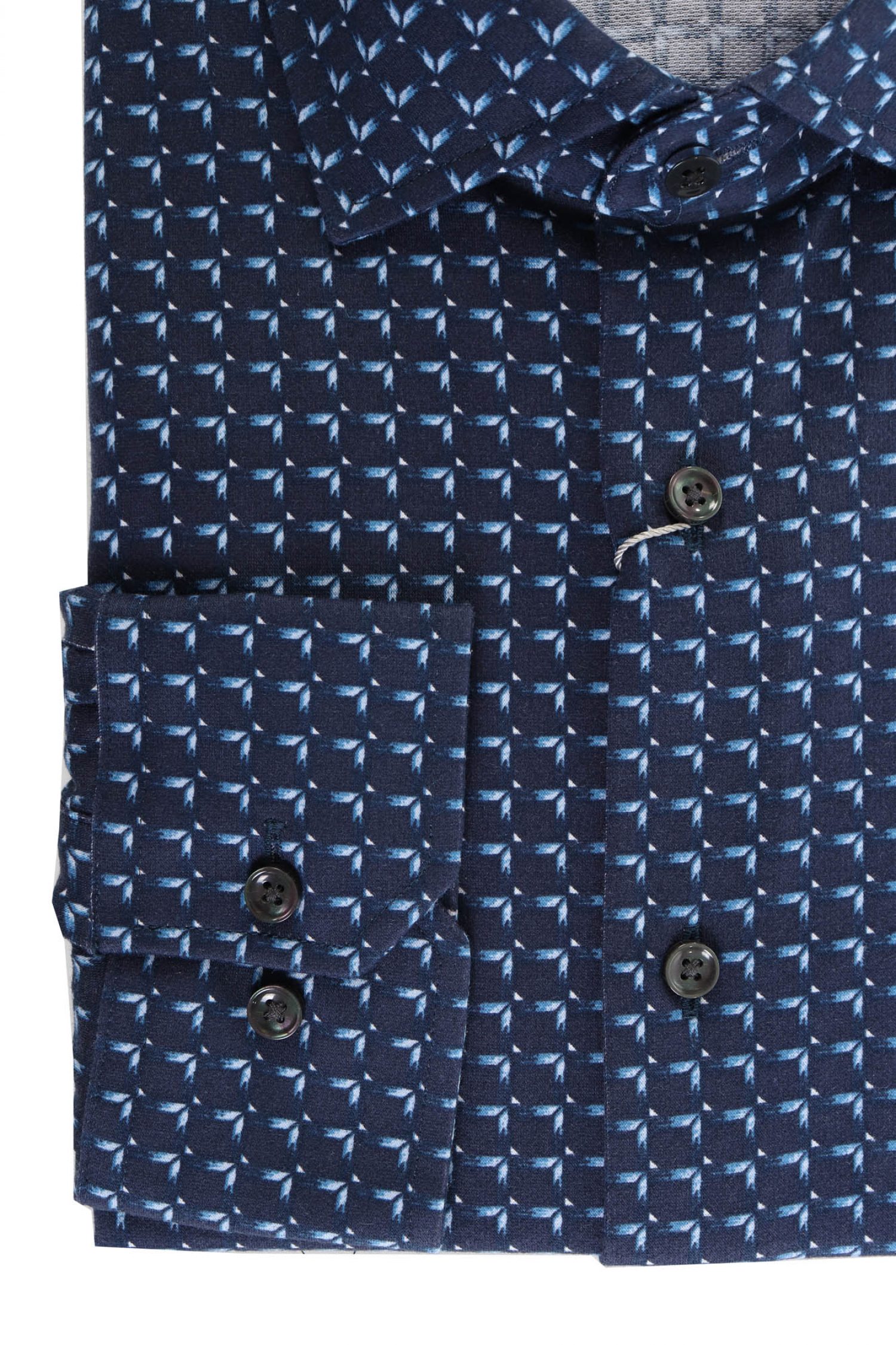 MICHAEL KORS ΠΟΥΚΑΜΙΣΟ ΜΙΚΡΟΣΧΕΔΙΟ SLIM FIT ΜΠΛΕ-ΣΙΕΛ