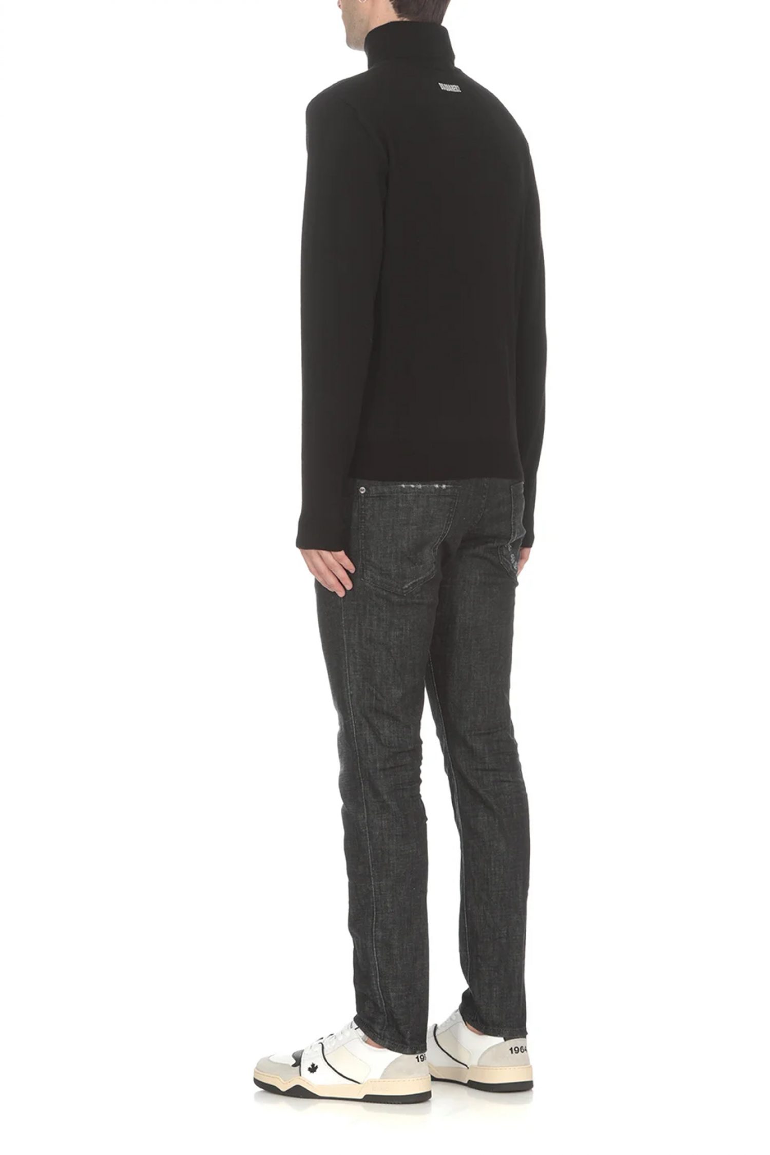 DSQUARED2 ΠΛΕΚΤΟ ICON TURTLENECK ΜΑΥΡΟ