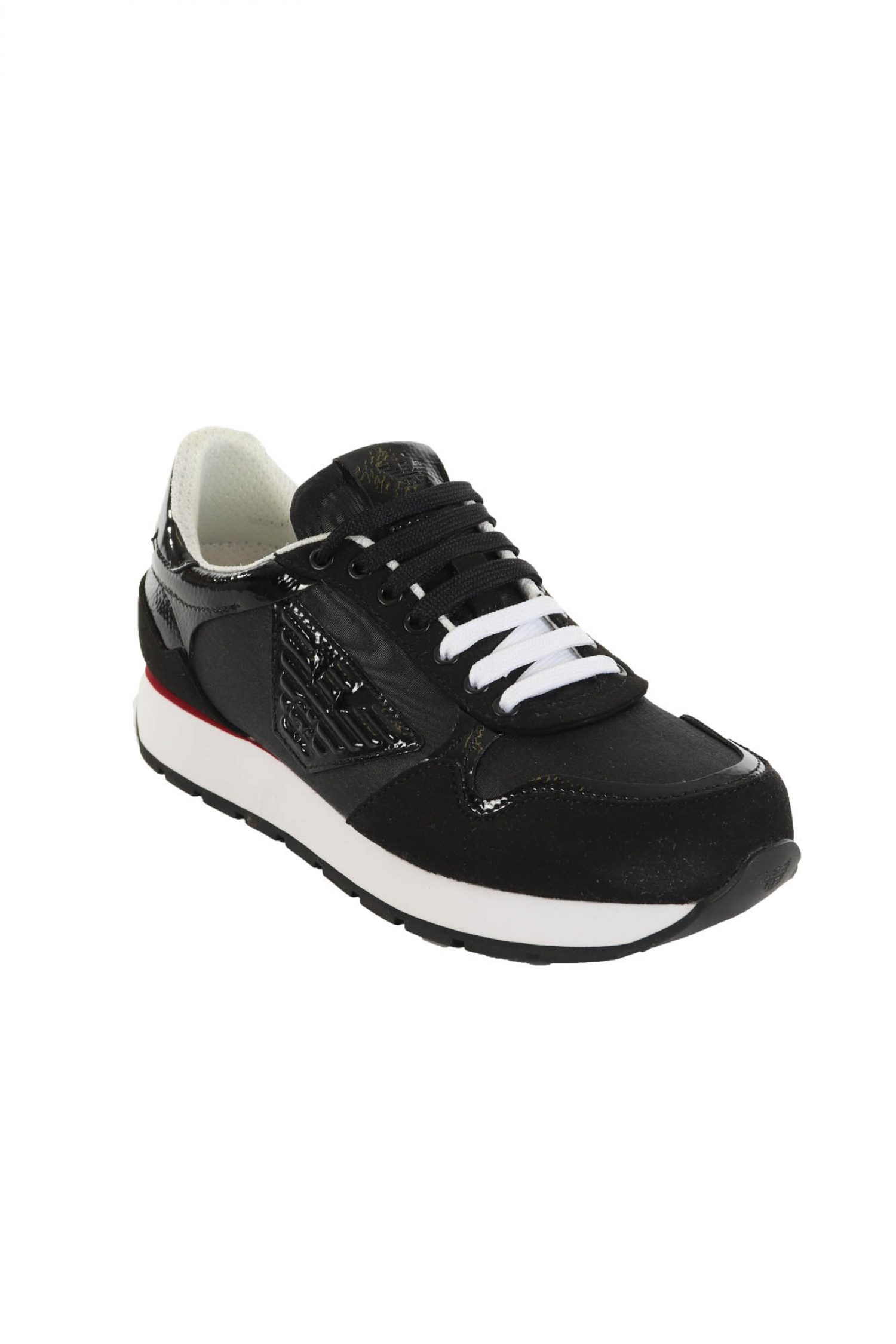 EMPORIO ARMANI ΠΑΠΟΥΤΣΙΑ SNEAKERS WOMAN ΛΟΓΟΤΥΠΟ ΑΣΠΡΟ/ΜΑΥΡΟ φωτογραφία