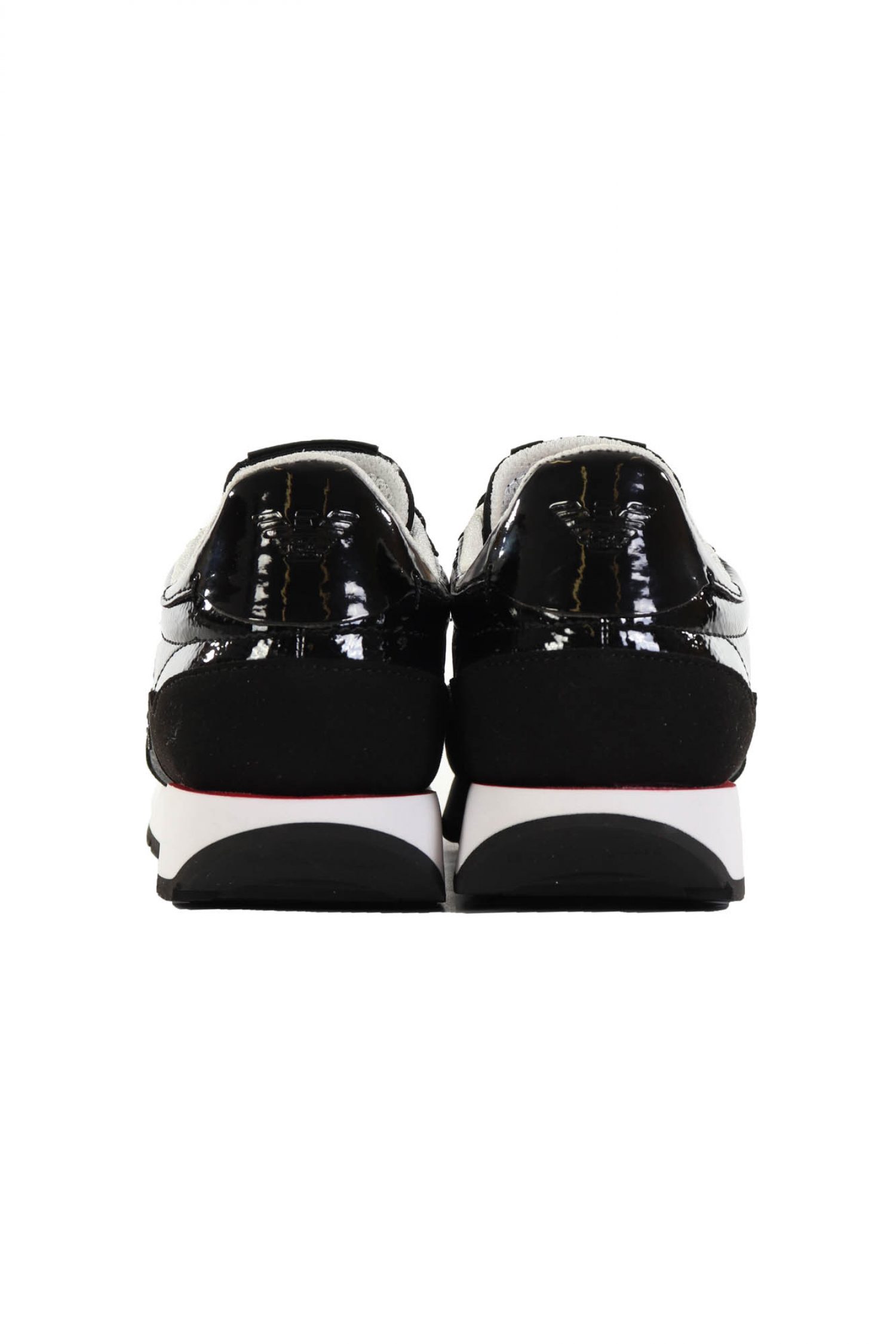 EMPORIO ARMANI ΠΑΠΟΥΤΣΙΑ SNEAKERS WOMAN ΛΟΓΟΤΥΠΟ ΑΣΠΡΟ/ΜΑΥΡΟ φωτογραφία