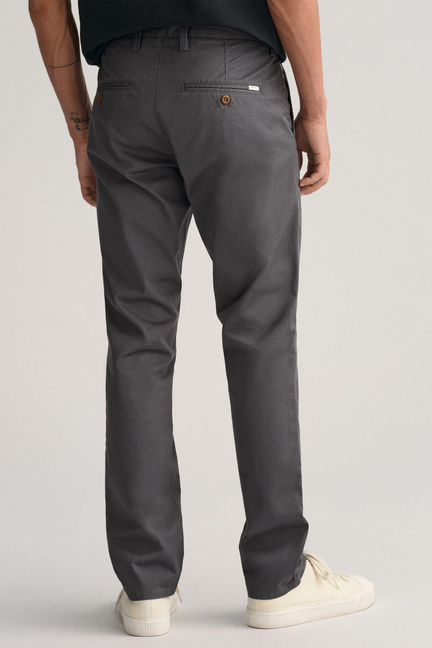 GANT ΠΑΝΤΕΛΟΝΙ CHINO SLIM TWILL ΑΝΘΡΑΚΙ