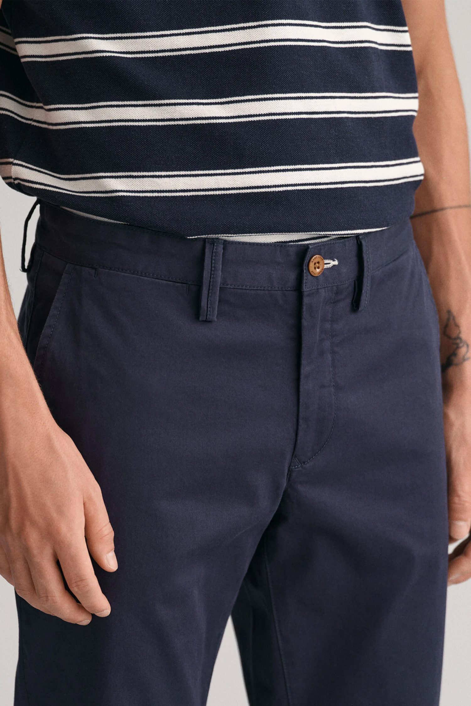 GANT ΠΑΝΤΕΛΟΝΙ CHINO SLIM TWILL ΜΠΛΕ φωτογραφία