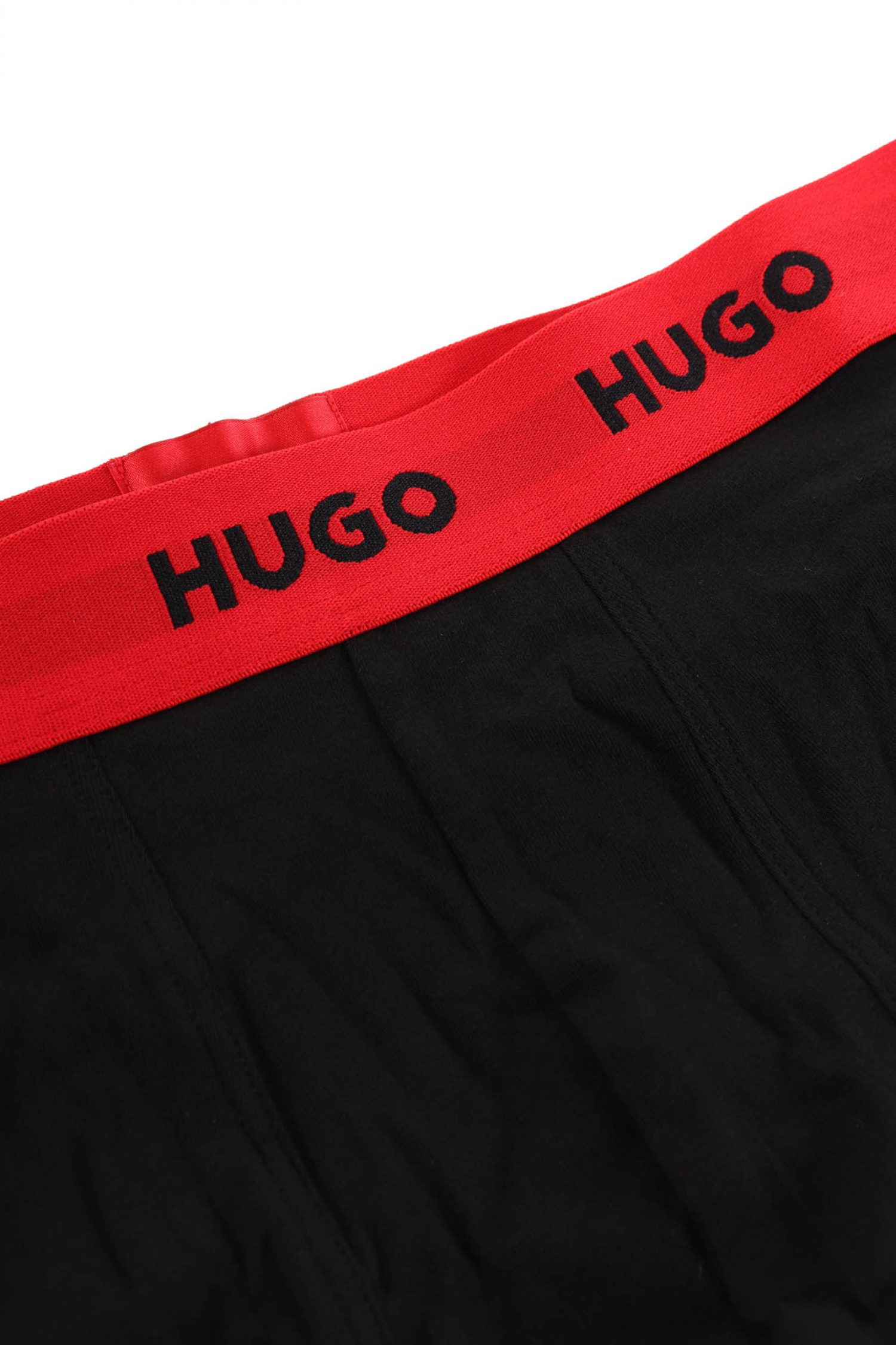HUGO ΕΣΩΡΟΥΧΟ TRIPLET PACK TRUNKS DESIGN COTTON STRETCH ΑΝΘΡΑΚΙ-ΜΑΥΡΟ