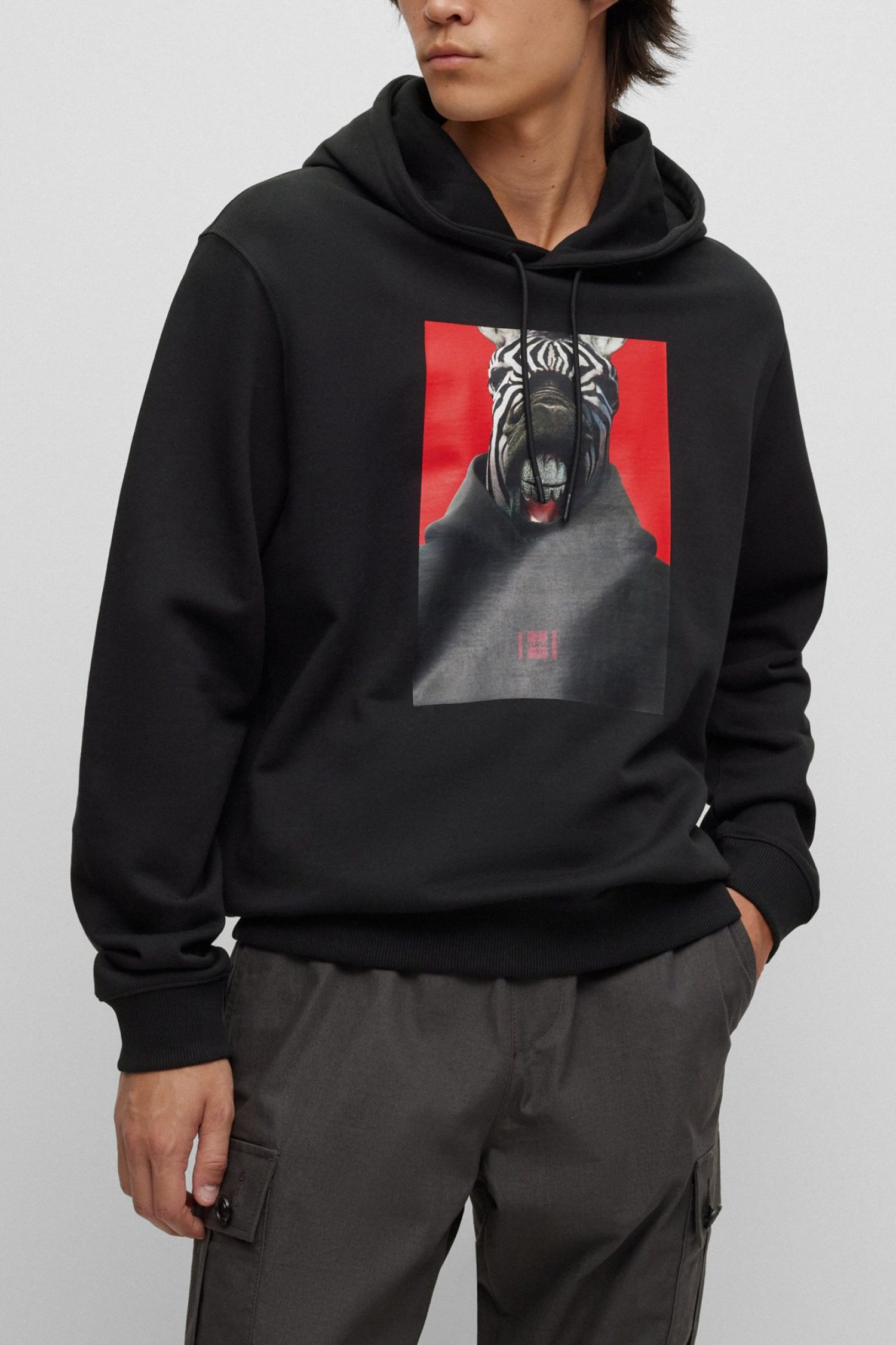 HUGO ΦΟΥΤΕΡ HOODIE DEBRAS ΜΑΥΡΟ
