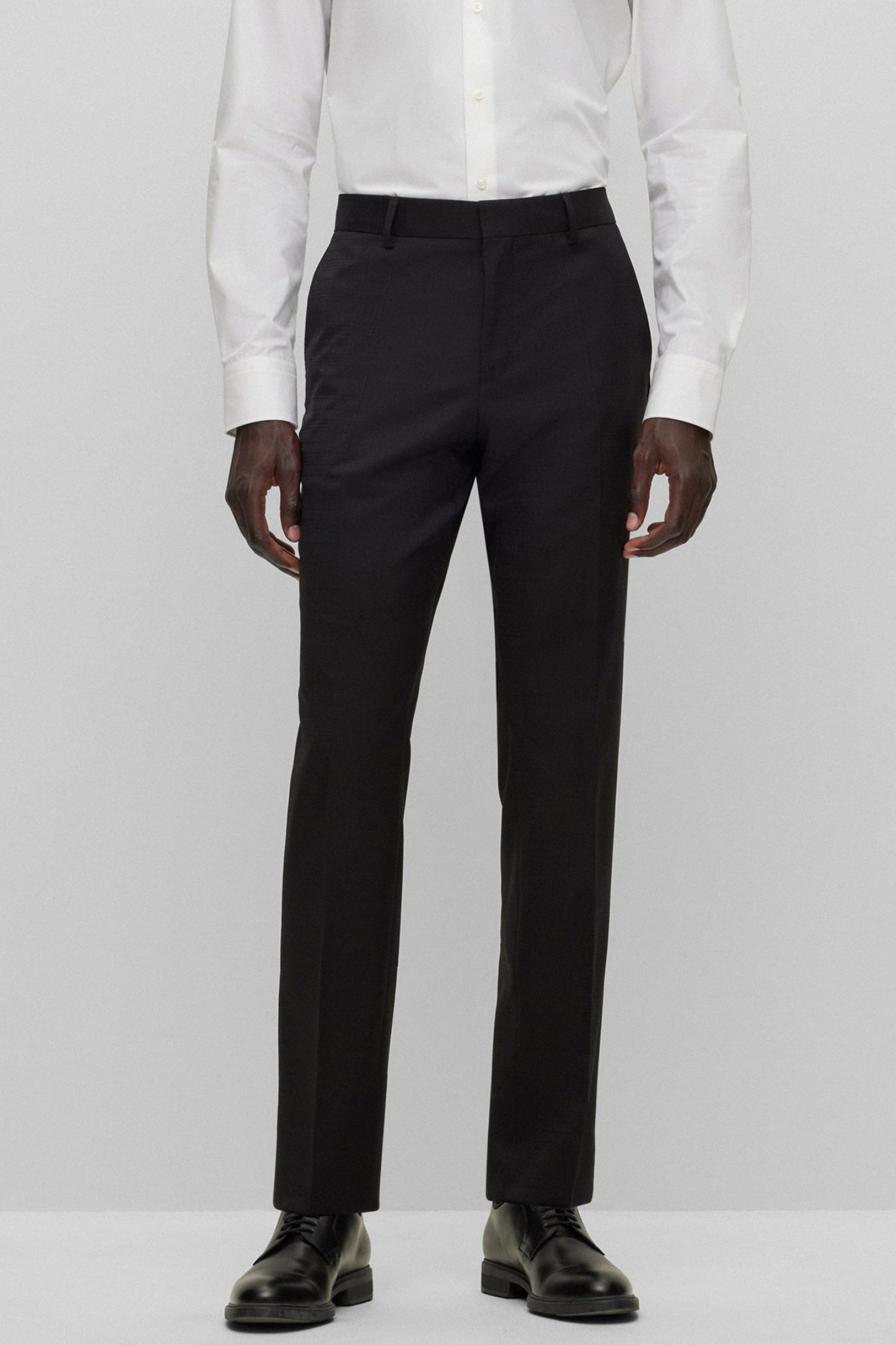 BOSS ΚΟΣΤΟΥΜΙ ΚΑΡΩ SLIM FIT H-HUGE-2PCS-PEAK-232 ΜΑΥΡΟ