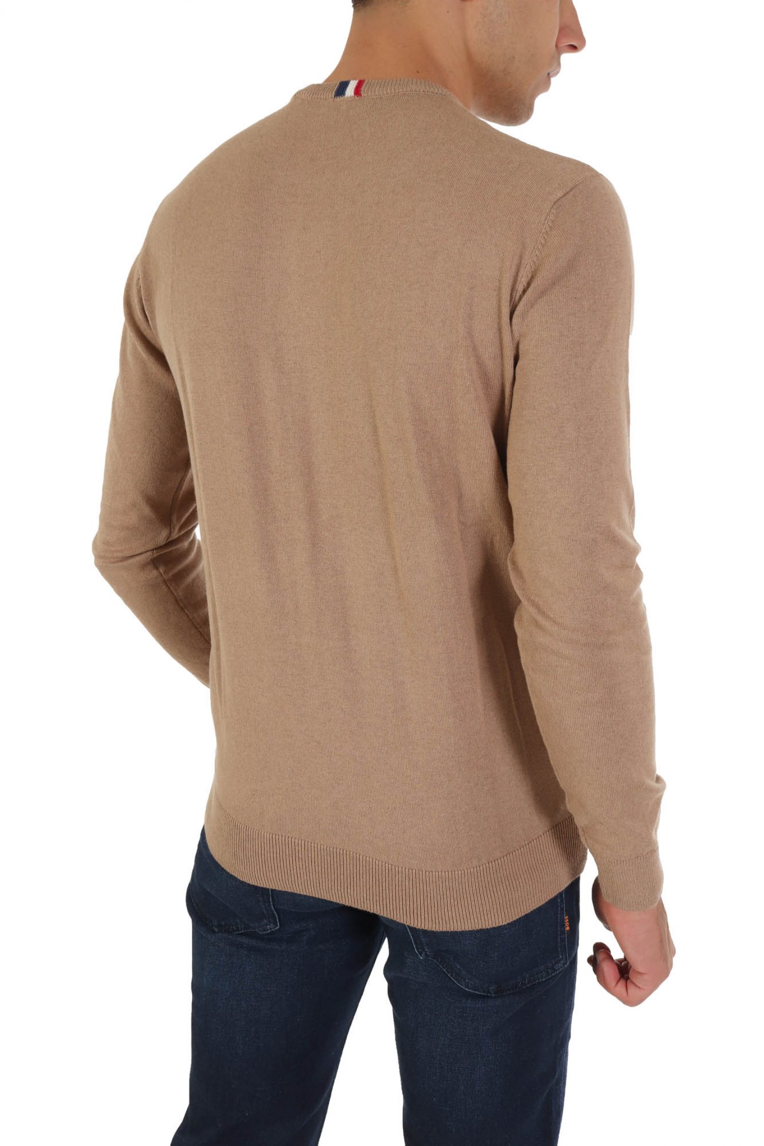 U.S. POLO ASSN ΠΛΕΚΤΟ CREW NECK LEON ΜΠΕΖ