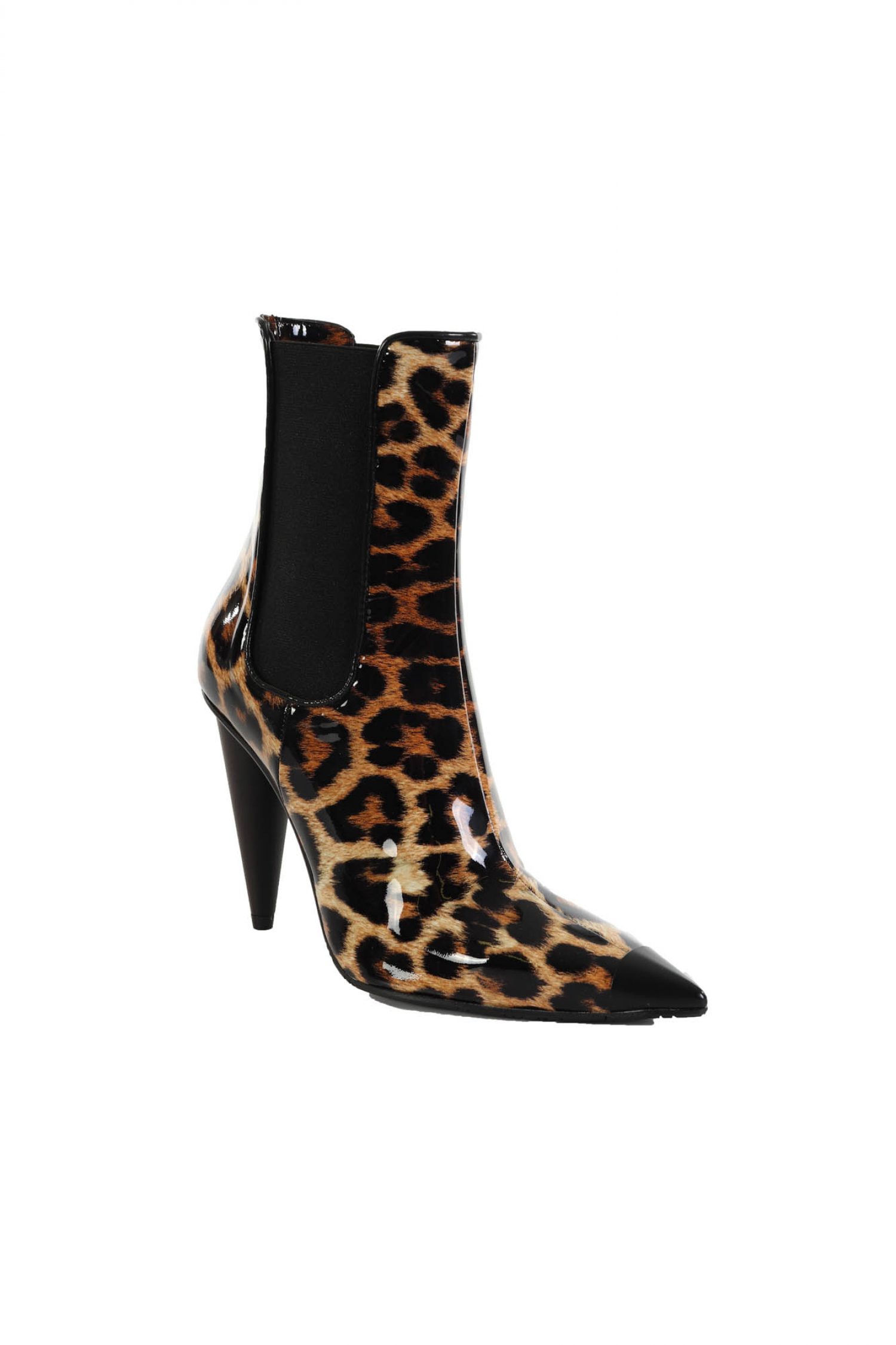 RAS ΠΑΠΟΥΤΣΙΑ ΜΠΟΤΑΚΙΑ ANIMAL PRINT ΛΟΥΣΤΡΙΝΙ ΜΑΥΡΟ/ΚΑΦΕ