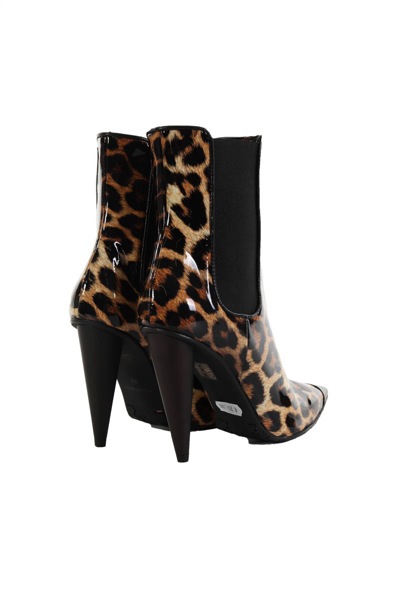 RAS ΠΑΠΟΥΤΣΙΑ ΜΠΟΤΑΚΙΑ ANIMAL PRINT ΛΟΥΣΤΡΙΝΙ ΜΑΥΡΟ/ΚΑΦΕ φωτογραφία