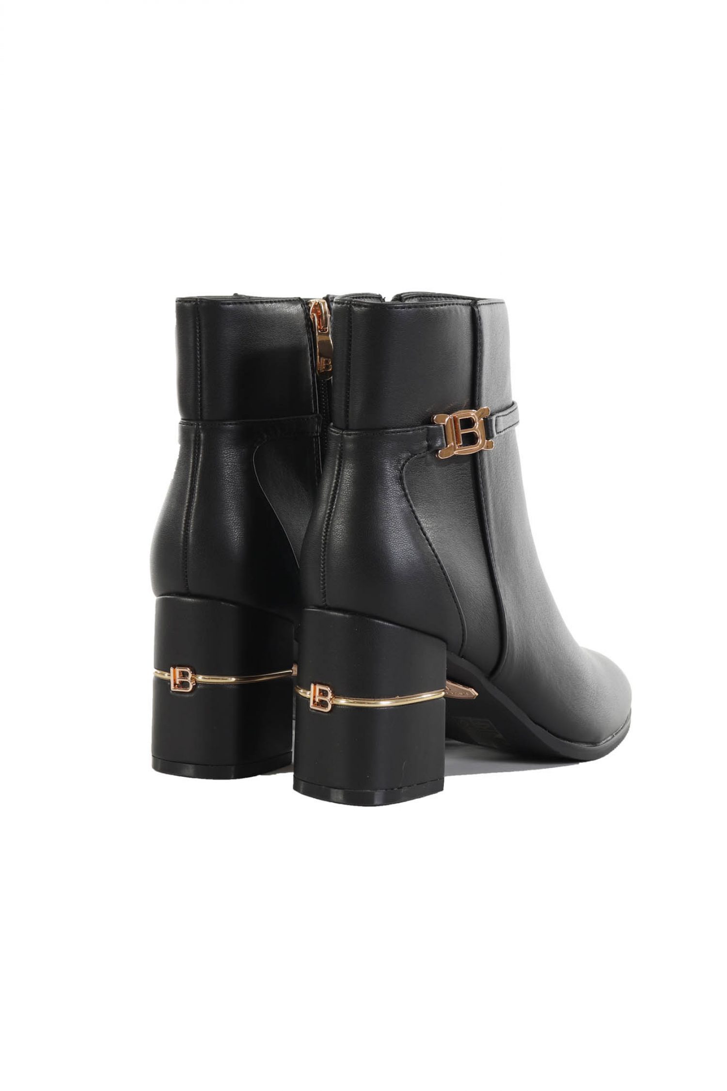 LAURA BIAGIOTTI ΠΑΠΟΥΤΣΙΑ ΜΠΟΤΑΚΙA MAT METAΛΛΙΚΗ ΑΓΚΡΑΦΑ LOGO ΜΑΥΡΟ φωτογραφία