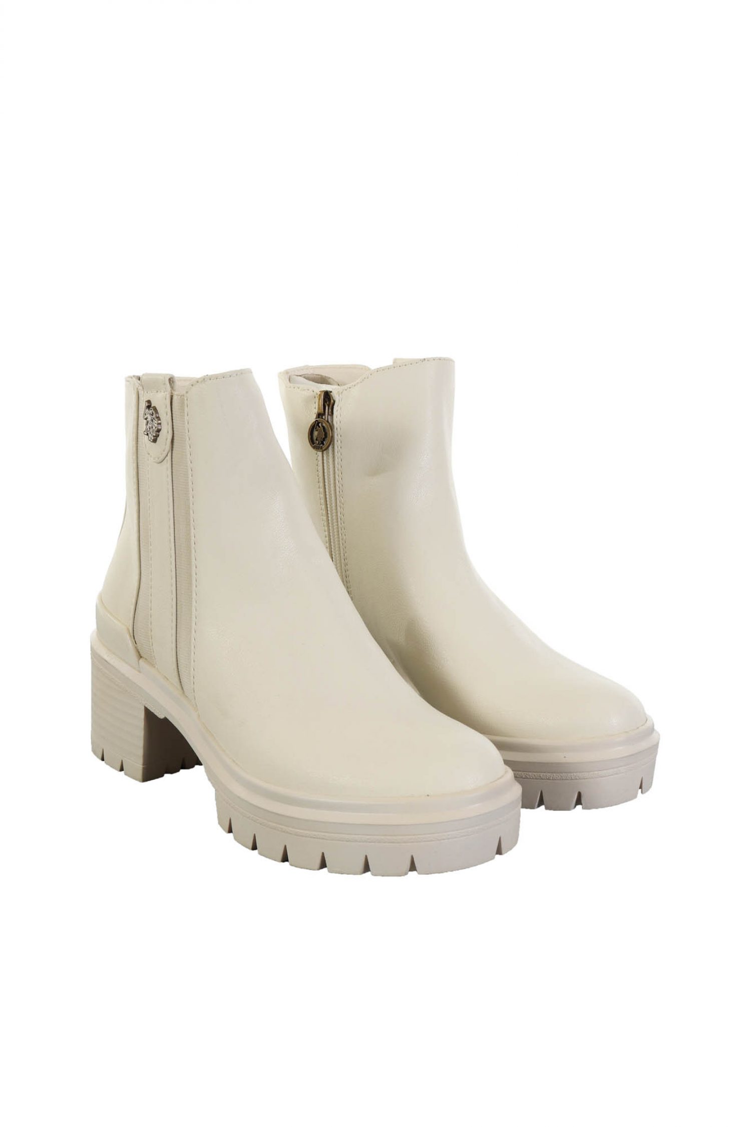 U.S. POLO ASSN. ΠΑΠΟΥΤΣΙΑ MΠΟΤΑΚΙΑ ΦΕΡΜΟΥΑΡ LOGO KΡΕΜ