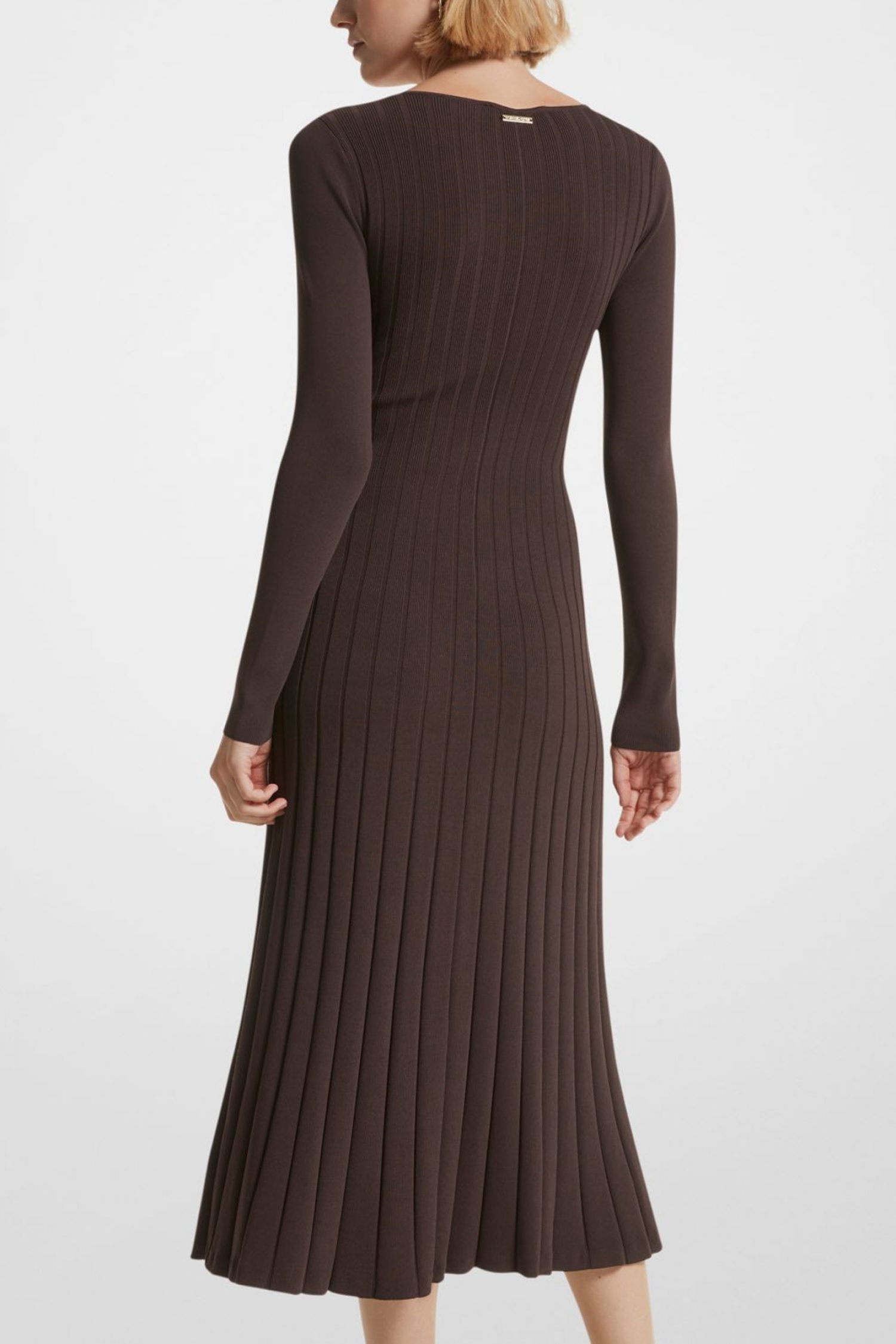 MICHAEL KORS ΦΟΡΕΜΑ MIDI ΠΛΕΚΤΟ ΠΛΙΣΕ ΚΑΦΕ