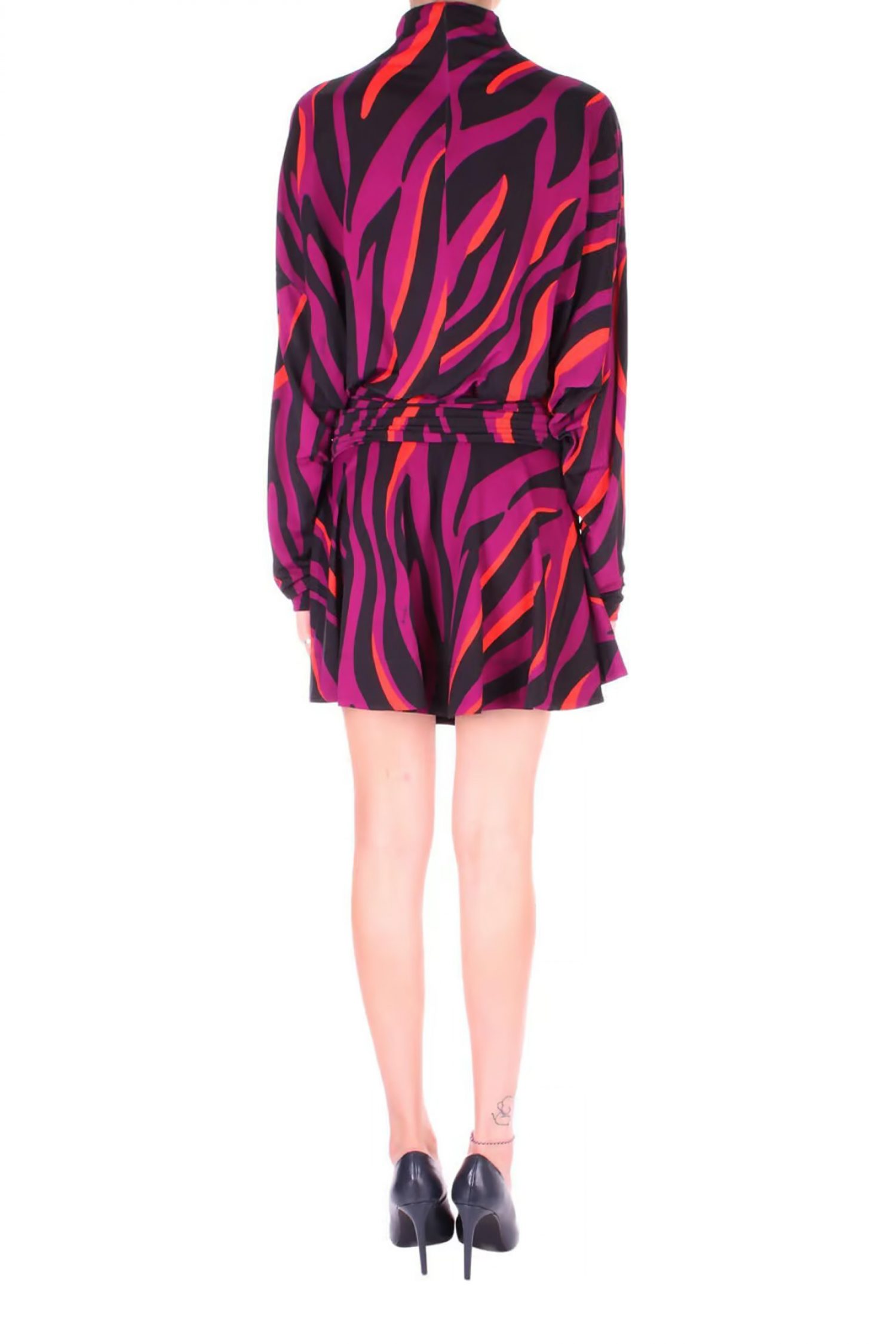 PINKO ΦΟΡΕΜΑ ATOM ΜΙΝΙ ΖΙΒΑΓΚΟ ΕΜΠΡΙΜΕ ΜΑΥΡΟ/ΜΩΒ φωτογραφία