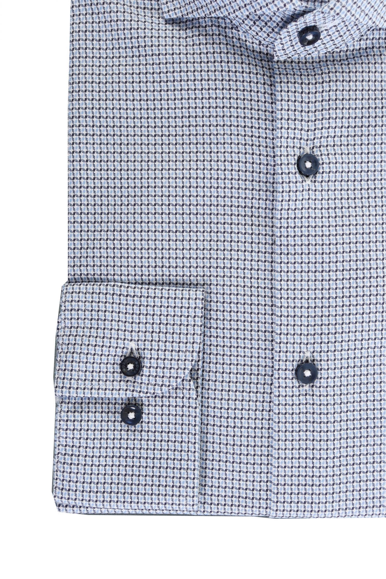 BOSS ΠΟΥΚΑΜΙΣΟ SLIM FIT STRETCH ΜΙΚΡΟΣΧΕΔΙΟ h-hank-spread-c5-233 ΣΙΕΛ φωτογραφία