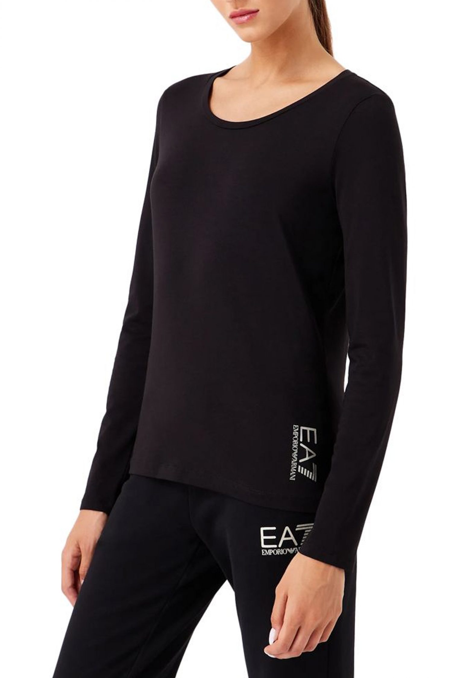 EMPORIO ARMANI 7 ΜΠΛΟΥΖΑ LOGO ΜΑΥΡΟ φωτογραφία