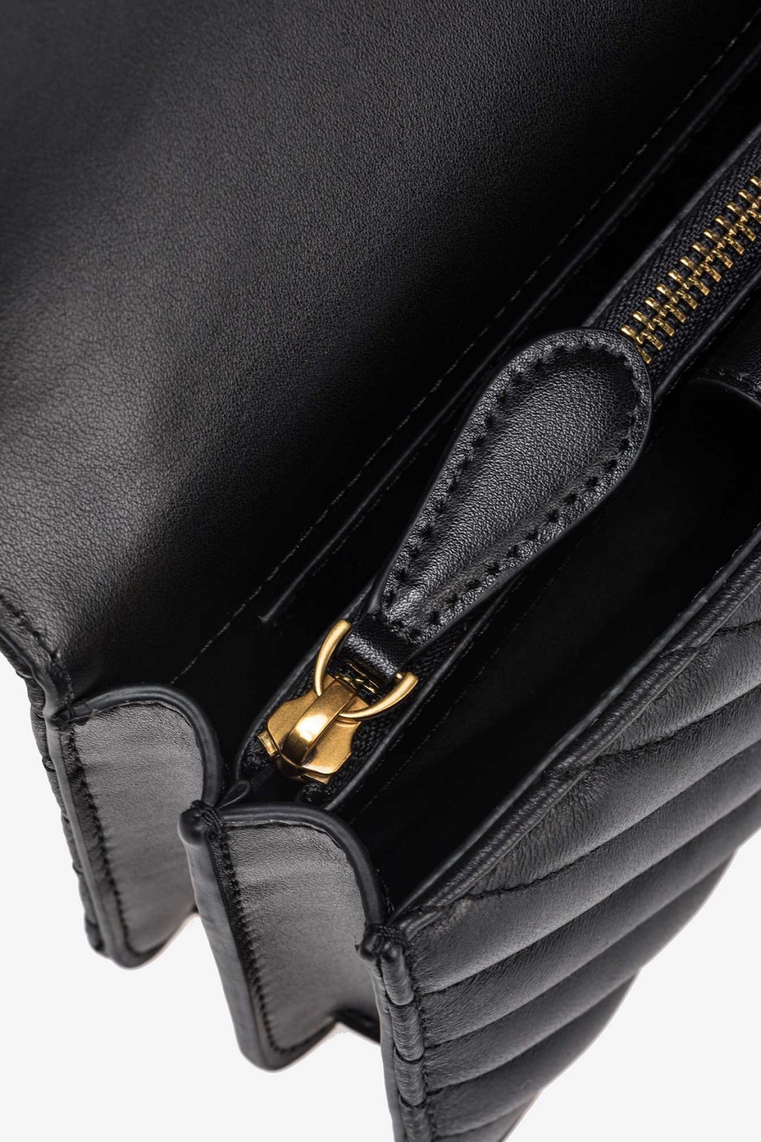 PINKO ΤΣΑΝΤΑΚΙ CROSSBODY LOVE ONE MINI DC LOGO ΜΑΥΡΟ φωτογραφία