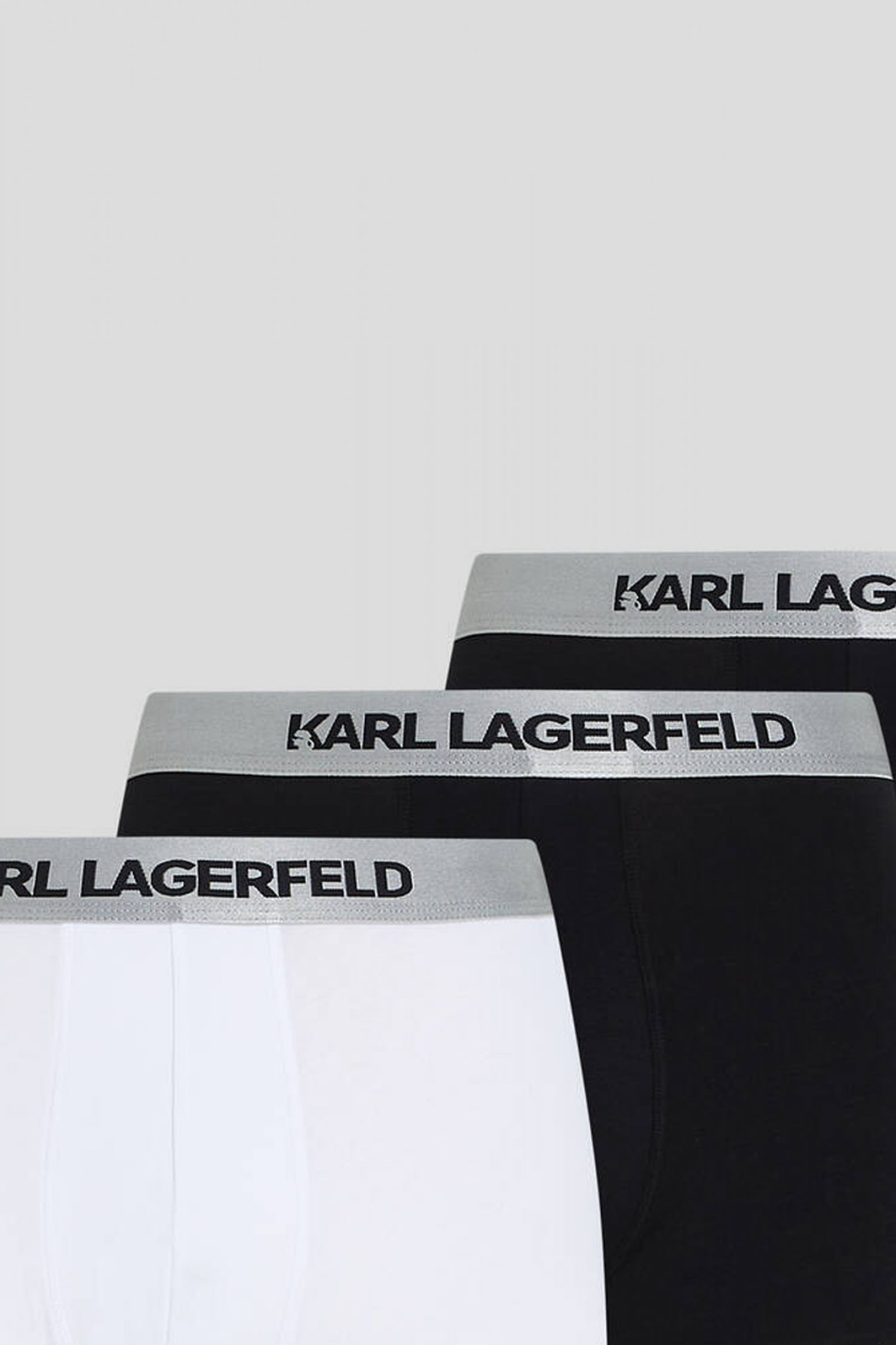 KARL LAGERFELD ΕΣΩΡΟΥΧΑ 3PACK TRUNKS ΜΑΥΡΟ-ΛΕΥΚΟ