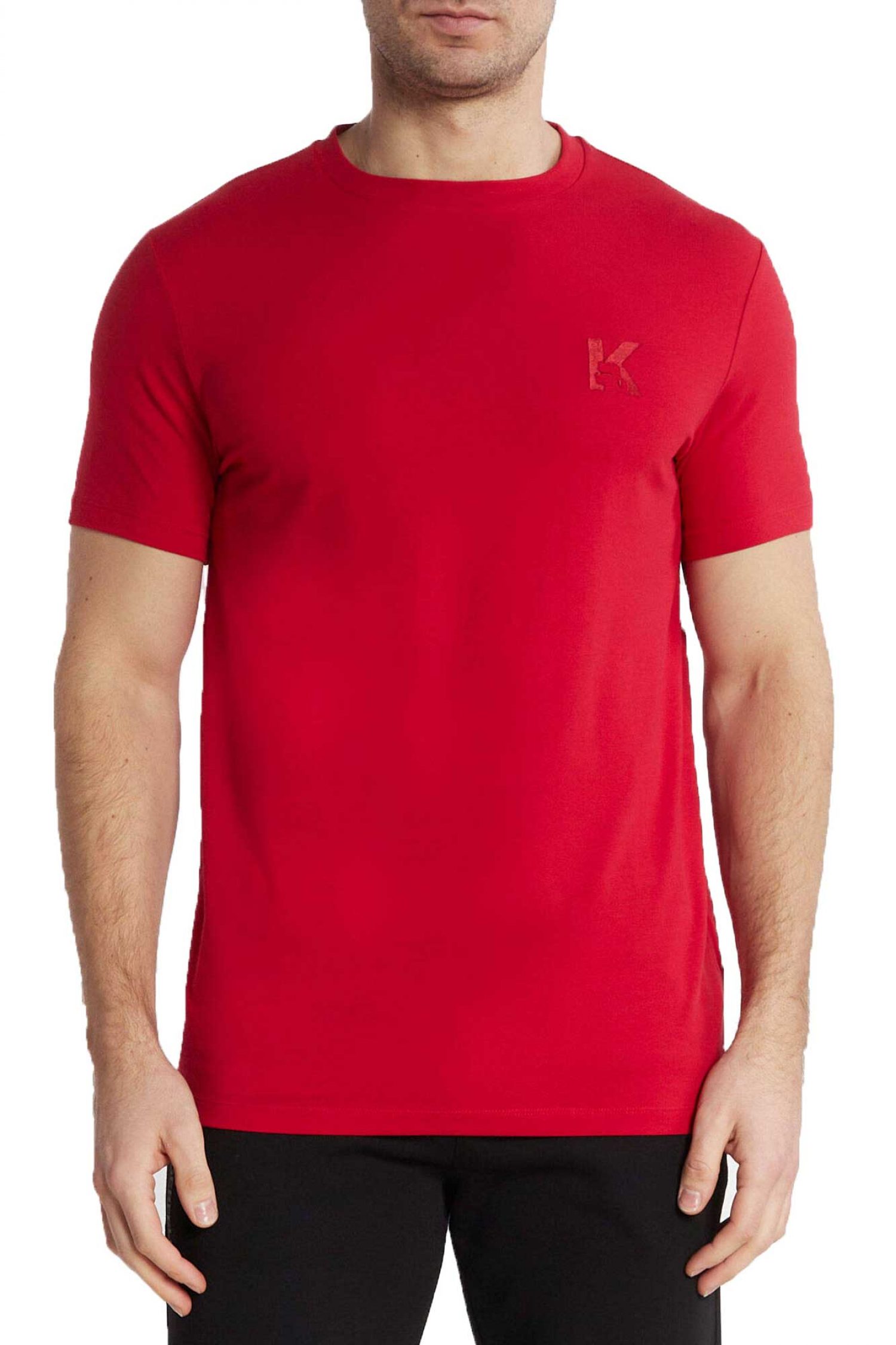 KARL LAGERFELD T-SHIRT LOGO KOKKINO φωτογραφία