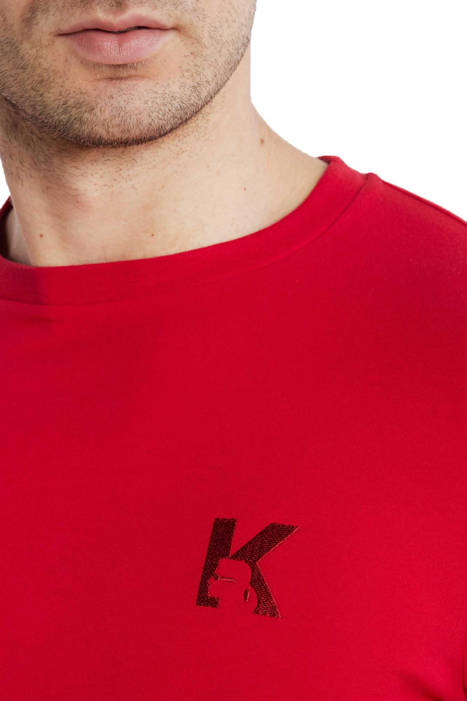 KARL LAGERFELD T-SHIRT LOGO KOKKINO φωτογραφία
