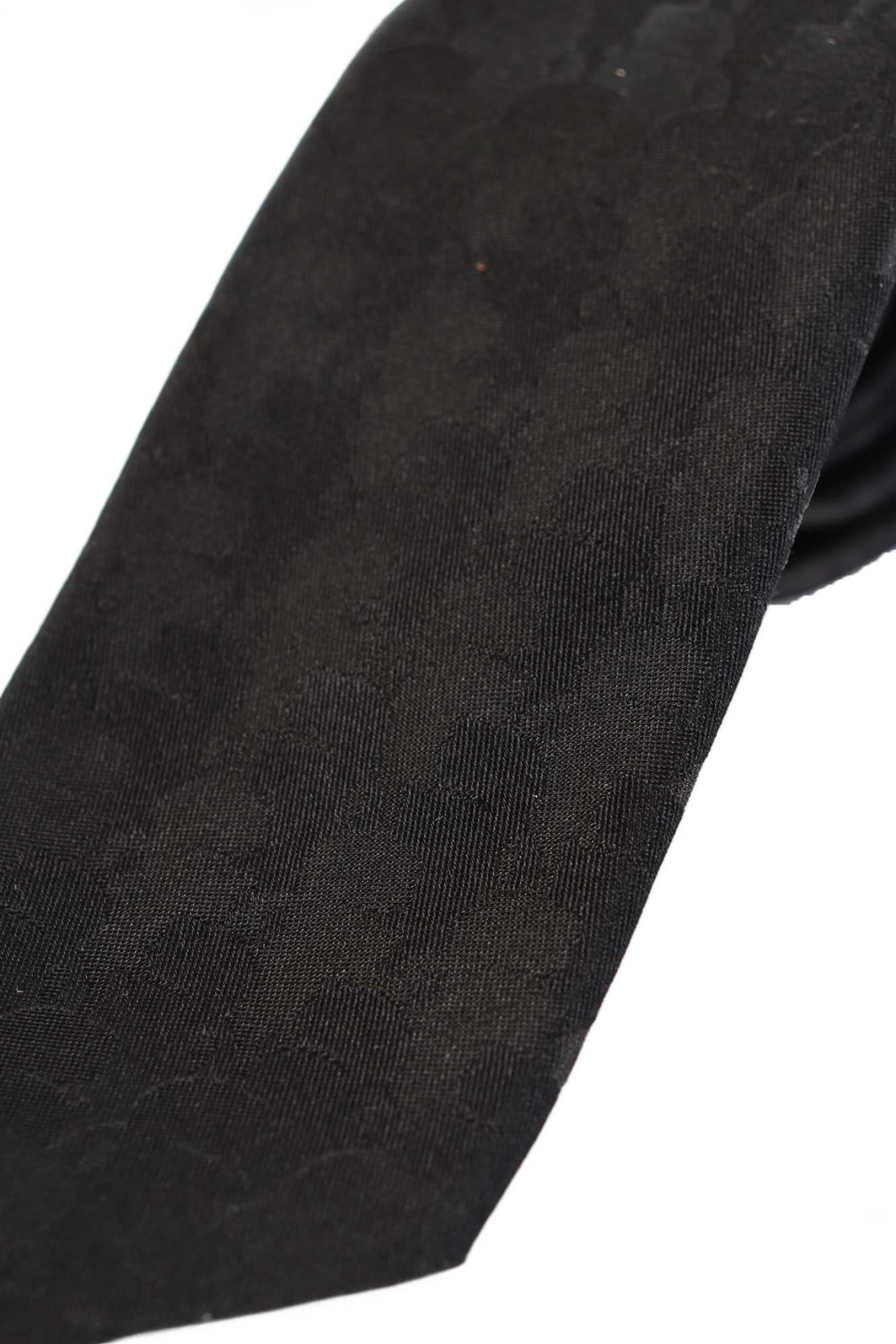 KARL LAGERFELD ΓΡΑΒΑΤΑ ALL OVER LOGO ΜΑΥΡΗ φωτογραφία