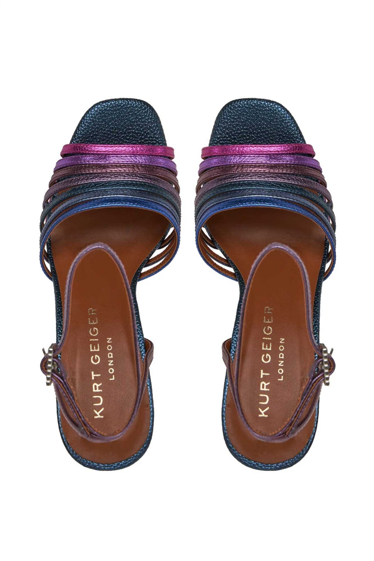 KURT GEIGER ΠΑΠΟΥΤΣΙΑ ΠΕΔΙΛΑ PIERRA PLATFORM LOGO ΠΟΛΥΧΡΩΜΟ φωτογραφία