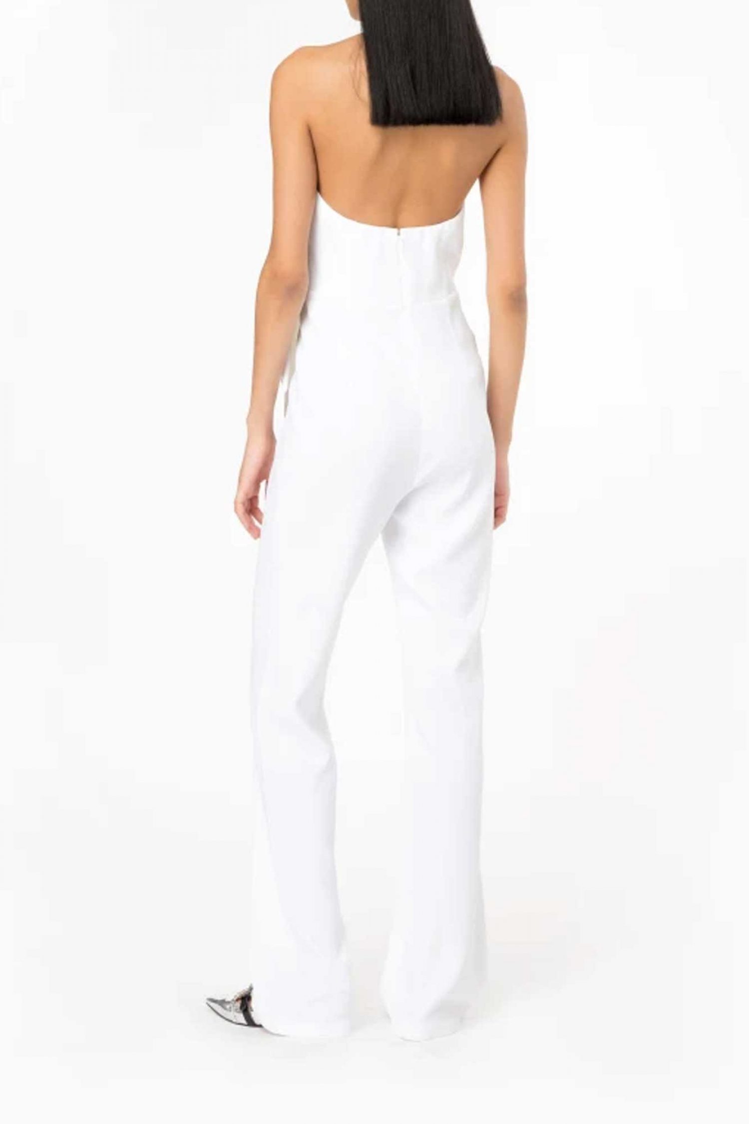 PINKO ΟΛΟΣΩΜΗ ΦΟΡΜΑ EXTRADRY TUTA ΔΕΣΙΜΟ ΛΑΙΜΟ ΛΕΥΚΟ φωτογραφία