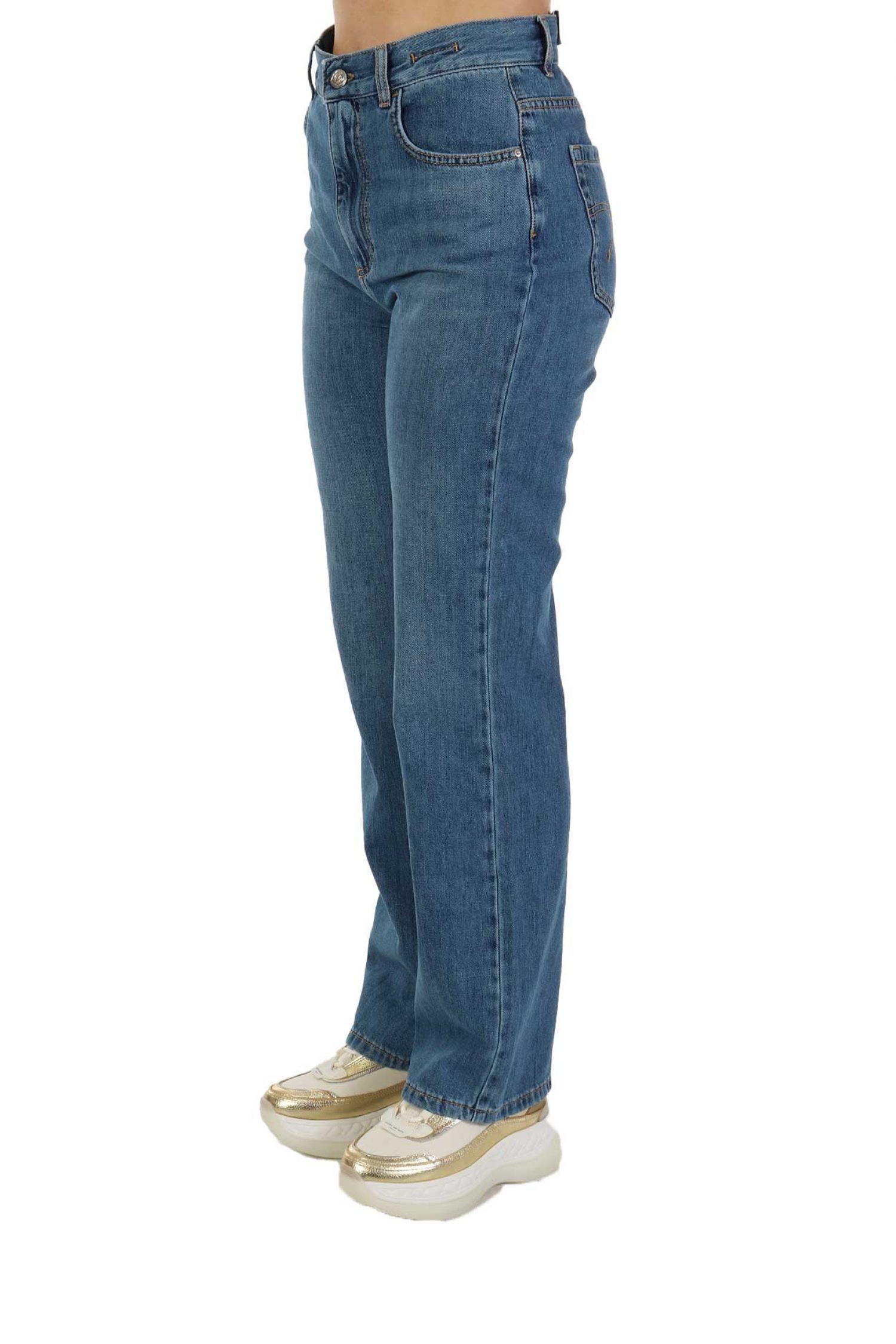 MARELLA DENIM ΠΑΝΤΕΛΟΝΙ JEANS WLEG1 WIDE LEG ΜΠΛΕ