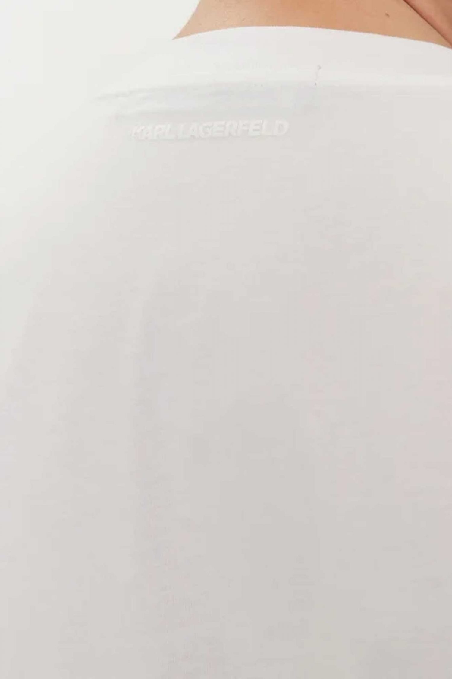 KARL LAGERFELD T-SHIRT LOGO ΛΕΥΚΟ