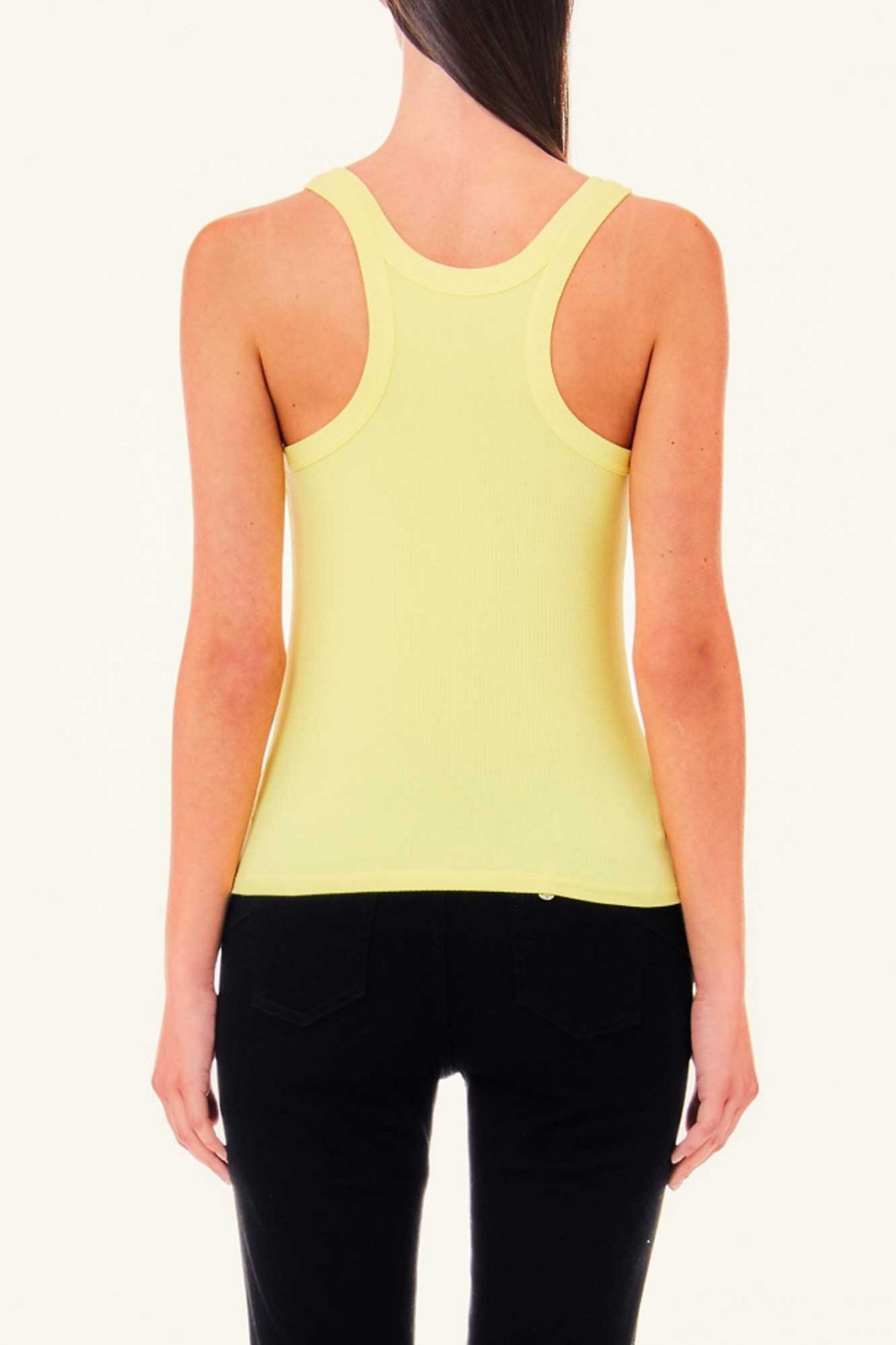 LIU JO TOP LOGO ΣΤΡΑΣ ΚΙΤΡΙΝΟ φωτογραφία