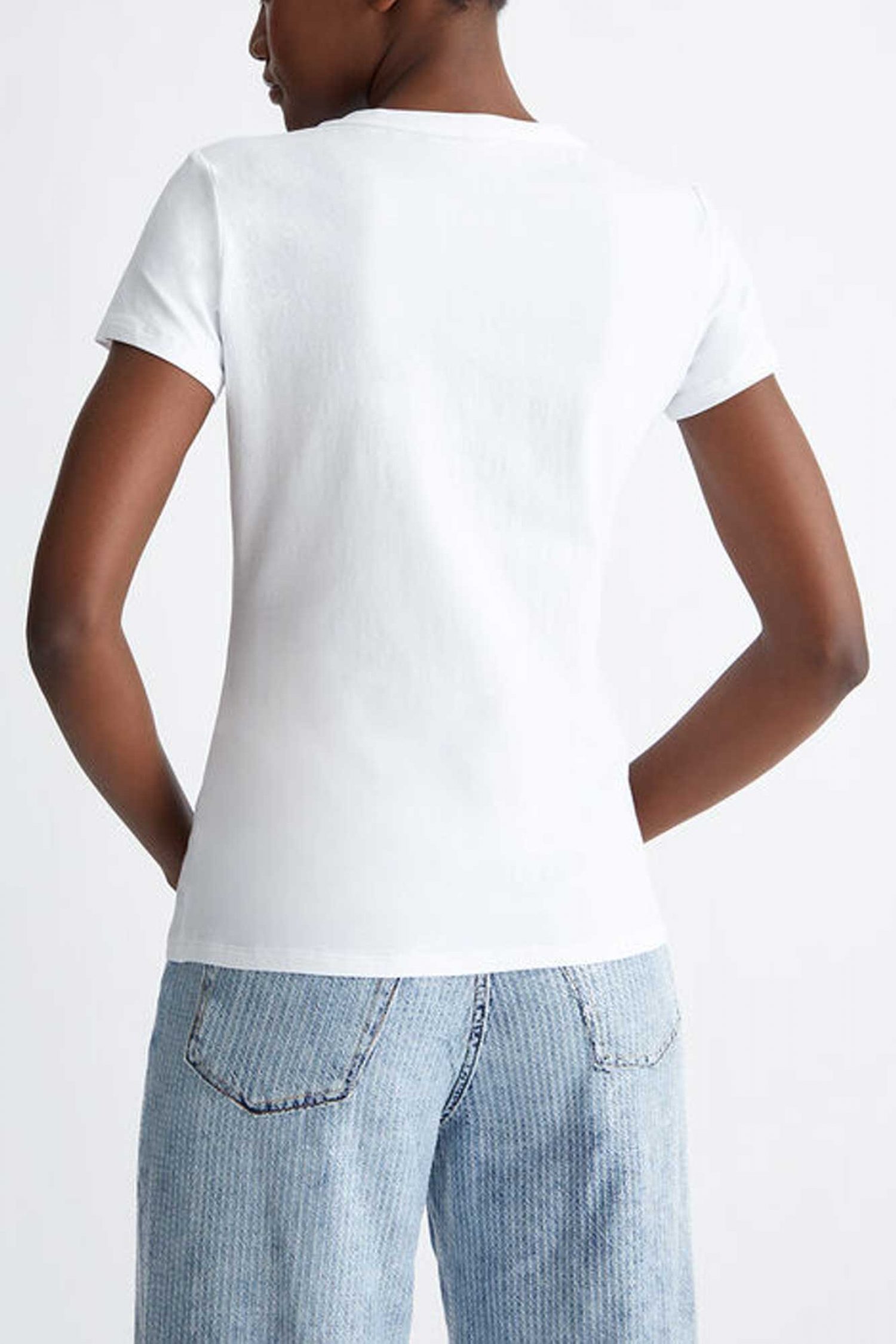 LIU JO T-SHIRT LOGO ΣΤΡΑΣ ΛΕΥΚΟ φωτογραφία