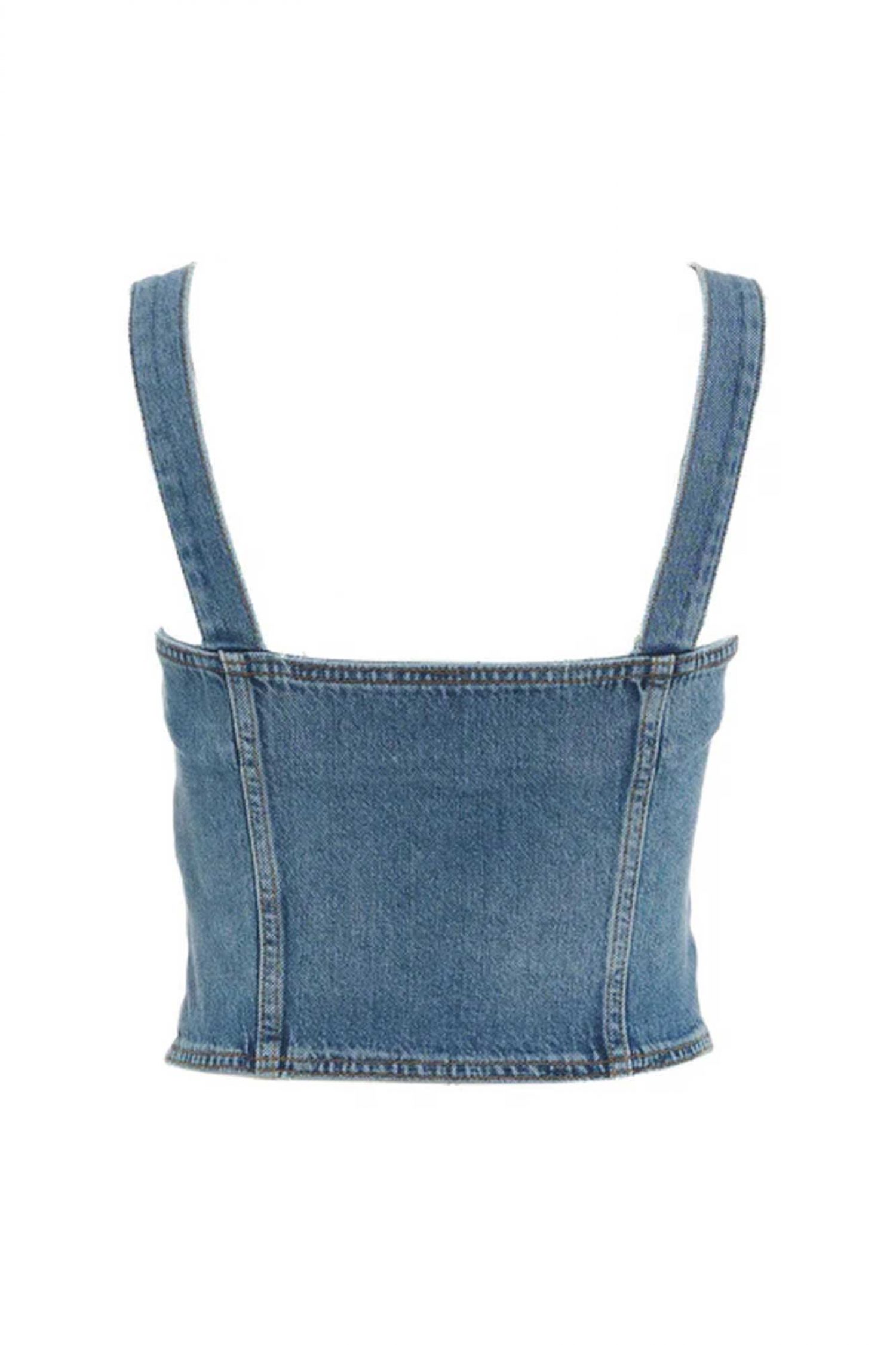 LIU JO DENIM TOP ΤΣΕΠΕΣ ΦΕΡΜΟΥΑΡ ΜΠΛΕ φωτογραφία