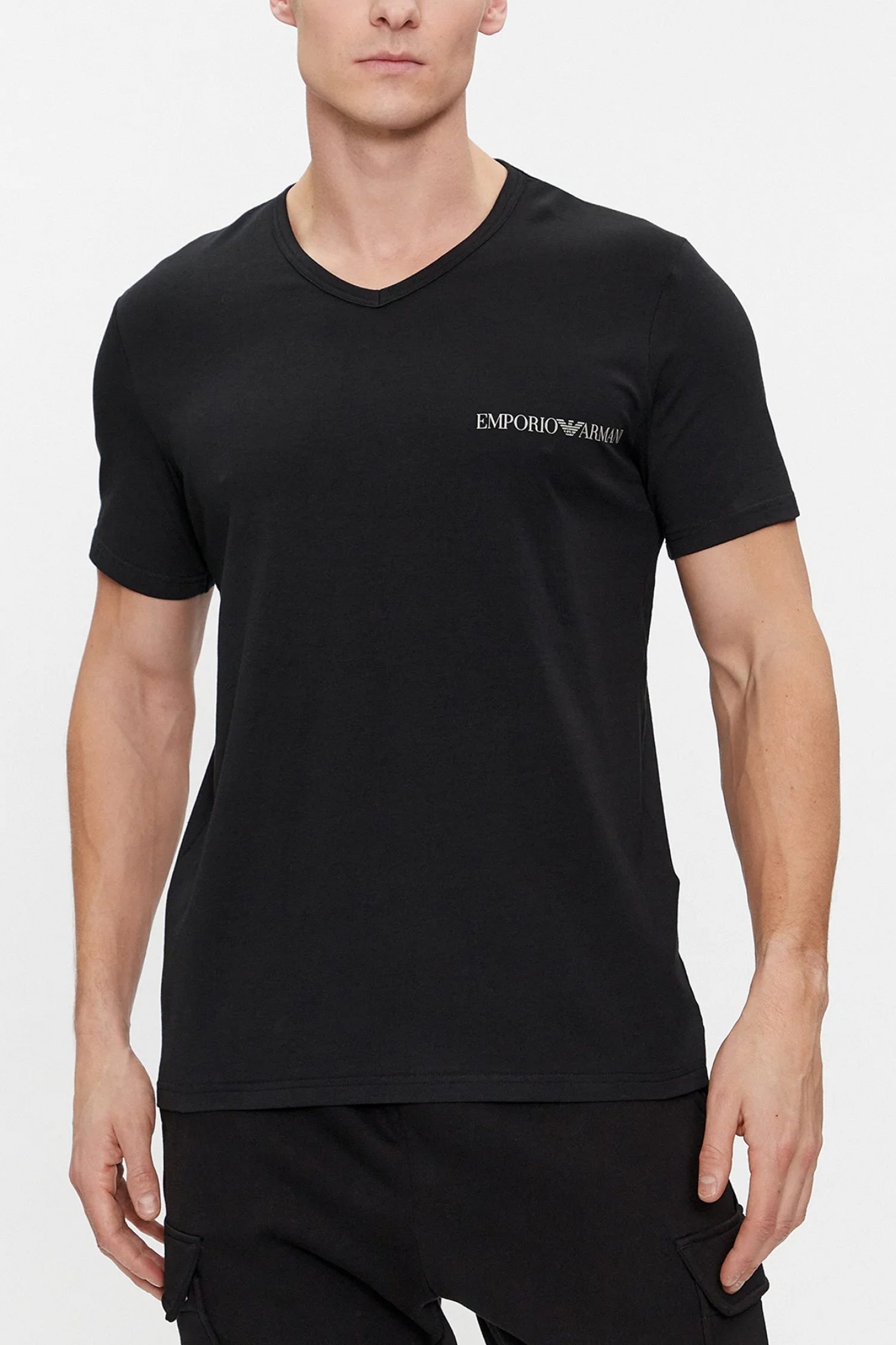 EMPORIO ARMANI ΕΣΩΡΟΥΧΑ 2PACK T-SHIRT V-NECK ΜAYΡΟ φωτογραφία